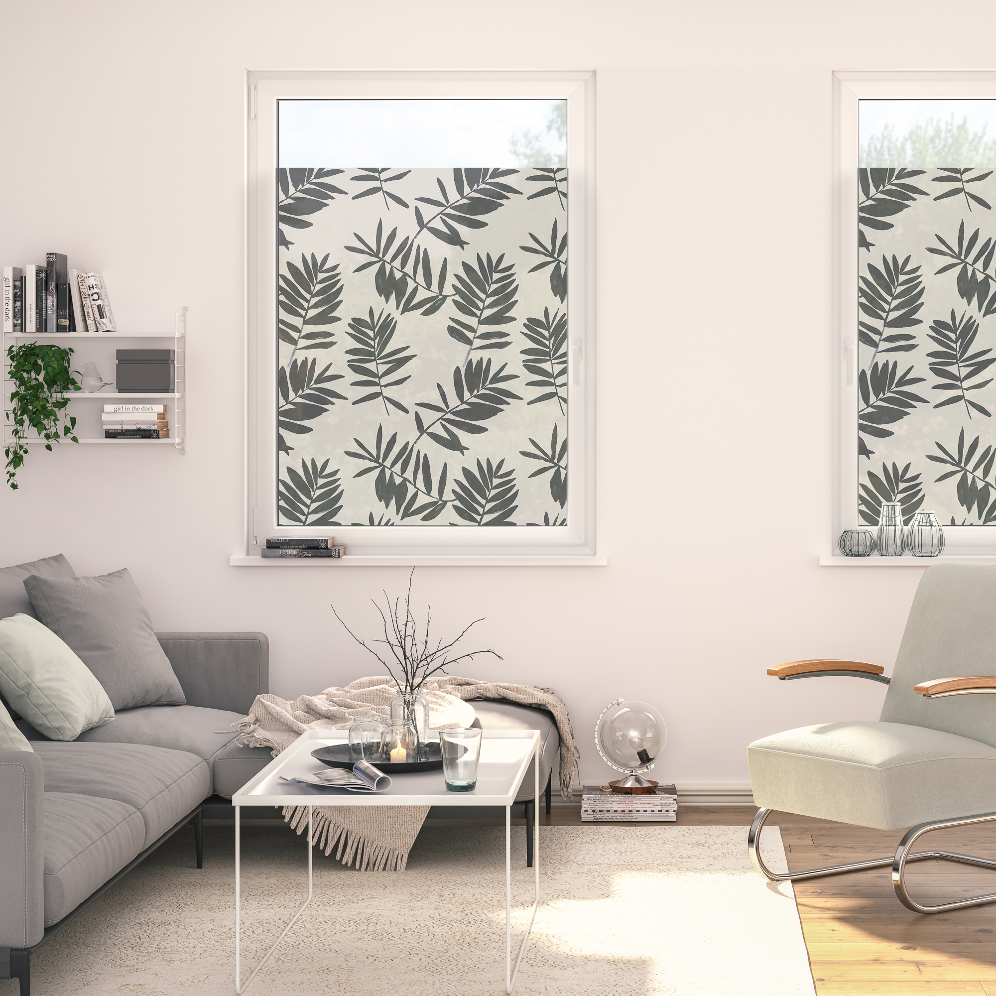 Design Fensterfolie mit Motiv Black Watercolor