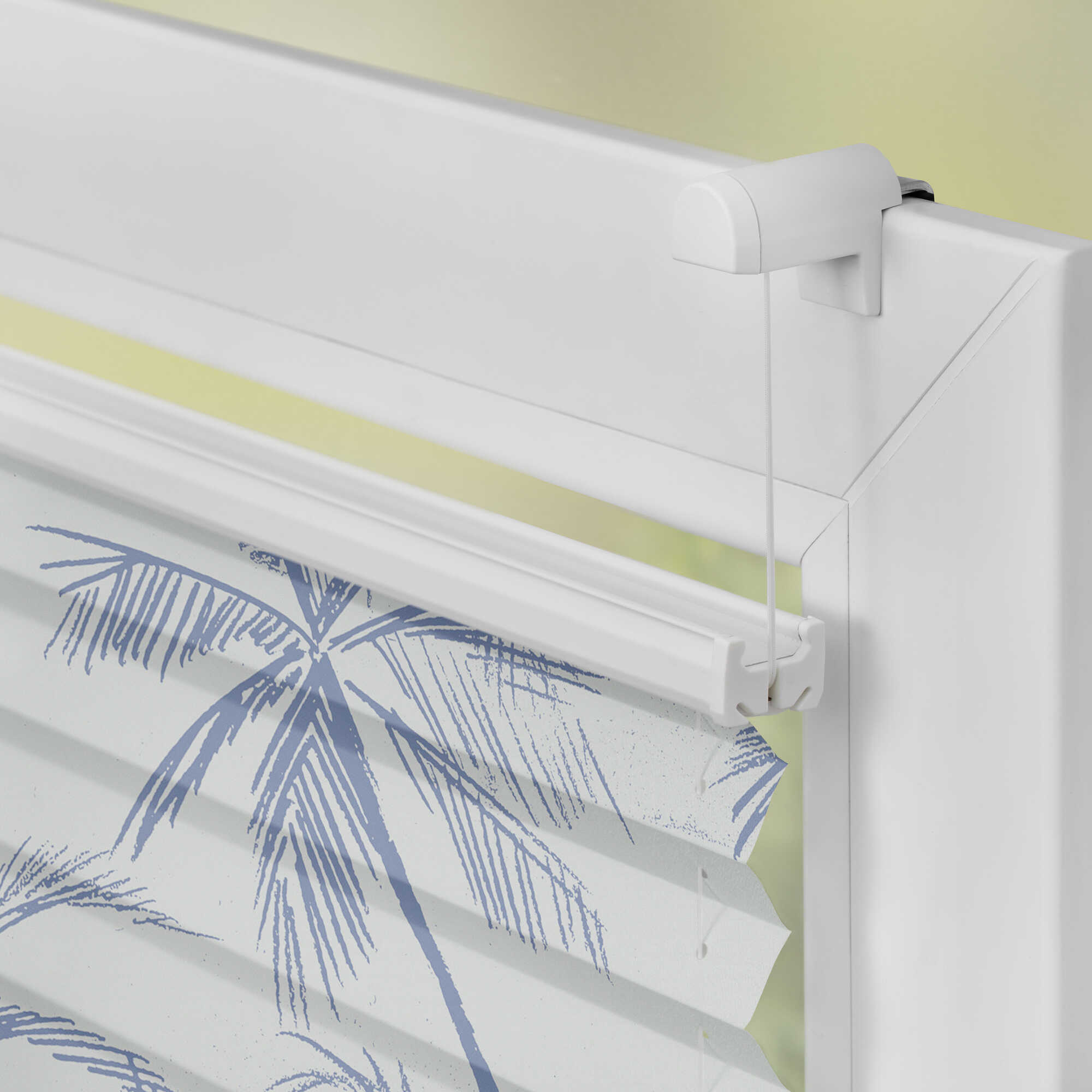 Design Plissee mit Motiv Blueprint Palms Design Plissee mit Motiv Blueprint Palms