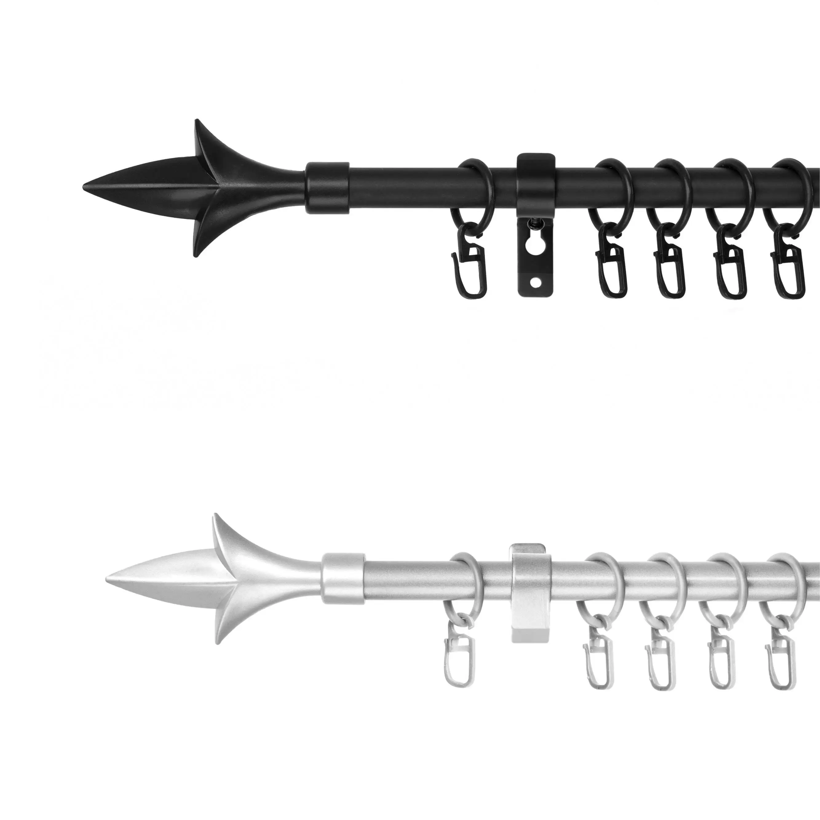 Gardinenstange Lilie, 16 mm, ausziehbar