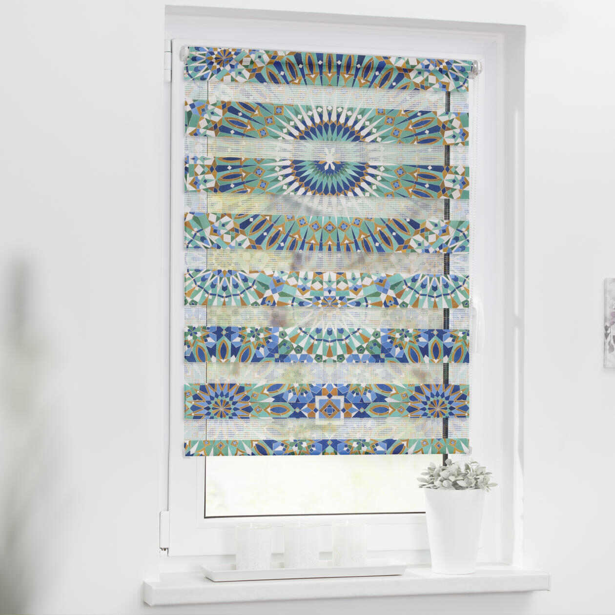 Doppelrollo mit Motiv Orientalisches Muster Doppelrollo mit Motiv Orientalisches Muster