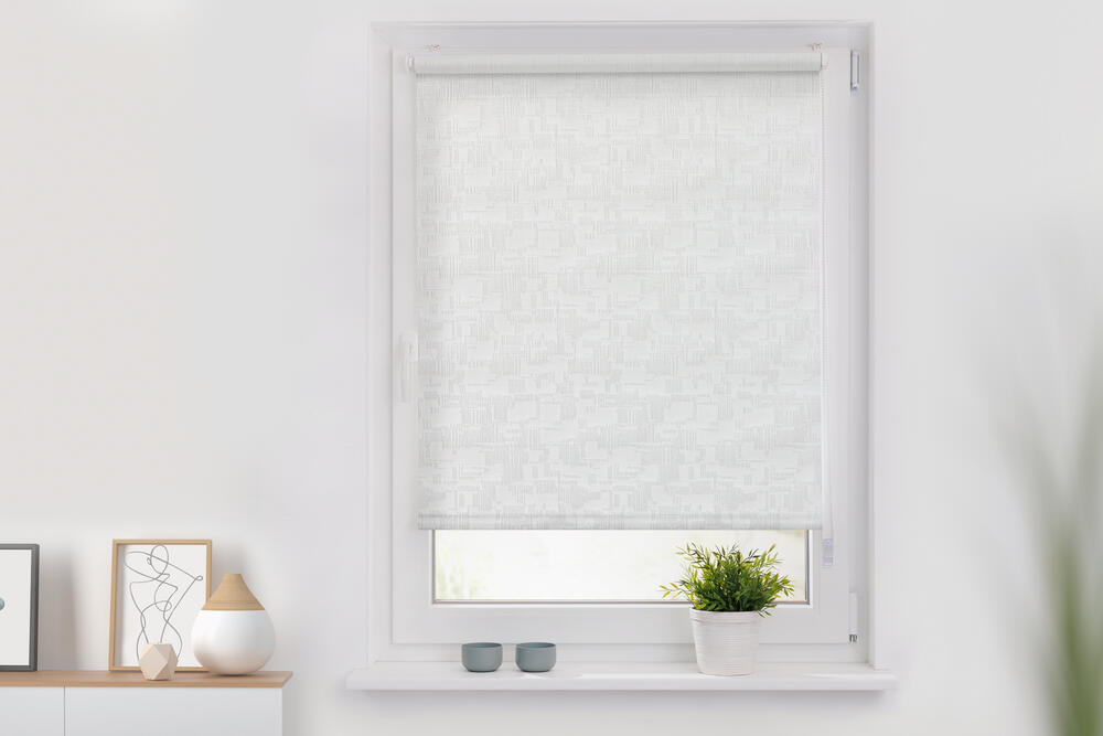 Tageslichtrollo Parma White Design