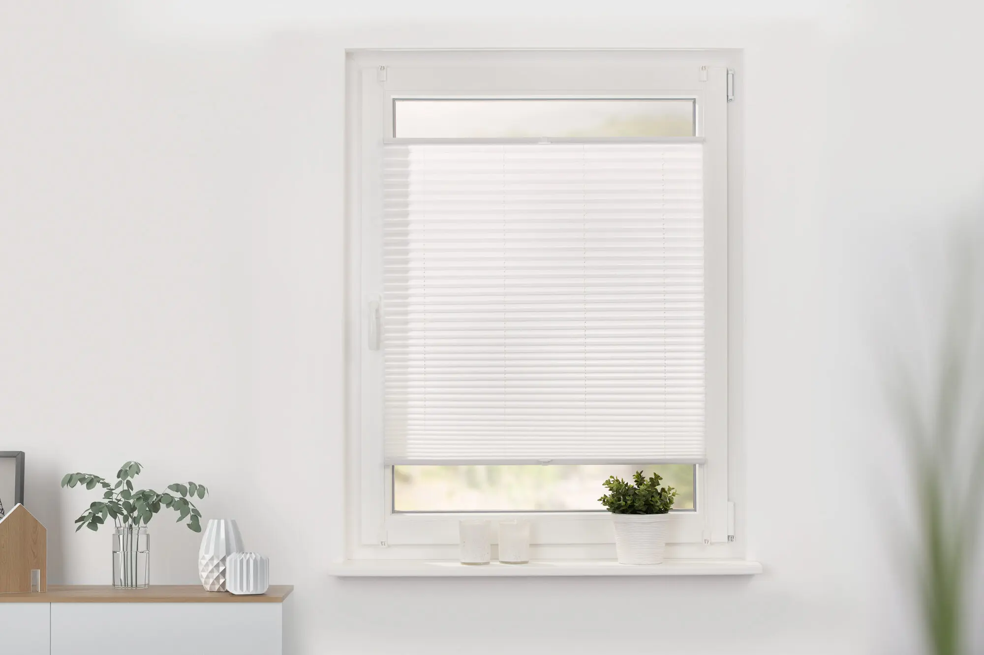 Plissee ohne bohren weiß Küche