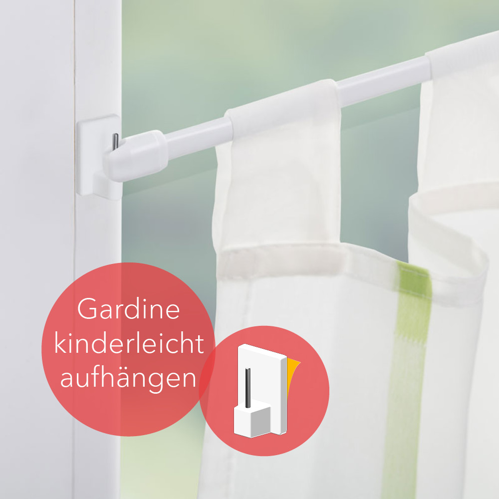 Klebehaken - Gardinenhaken 24 Stück | selbstklebend