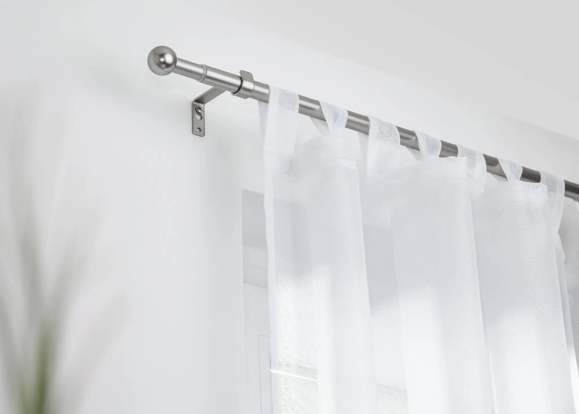 Gardinenstange Kugel, 20 mm, ausziehbar