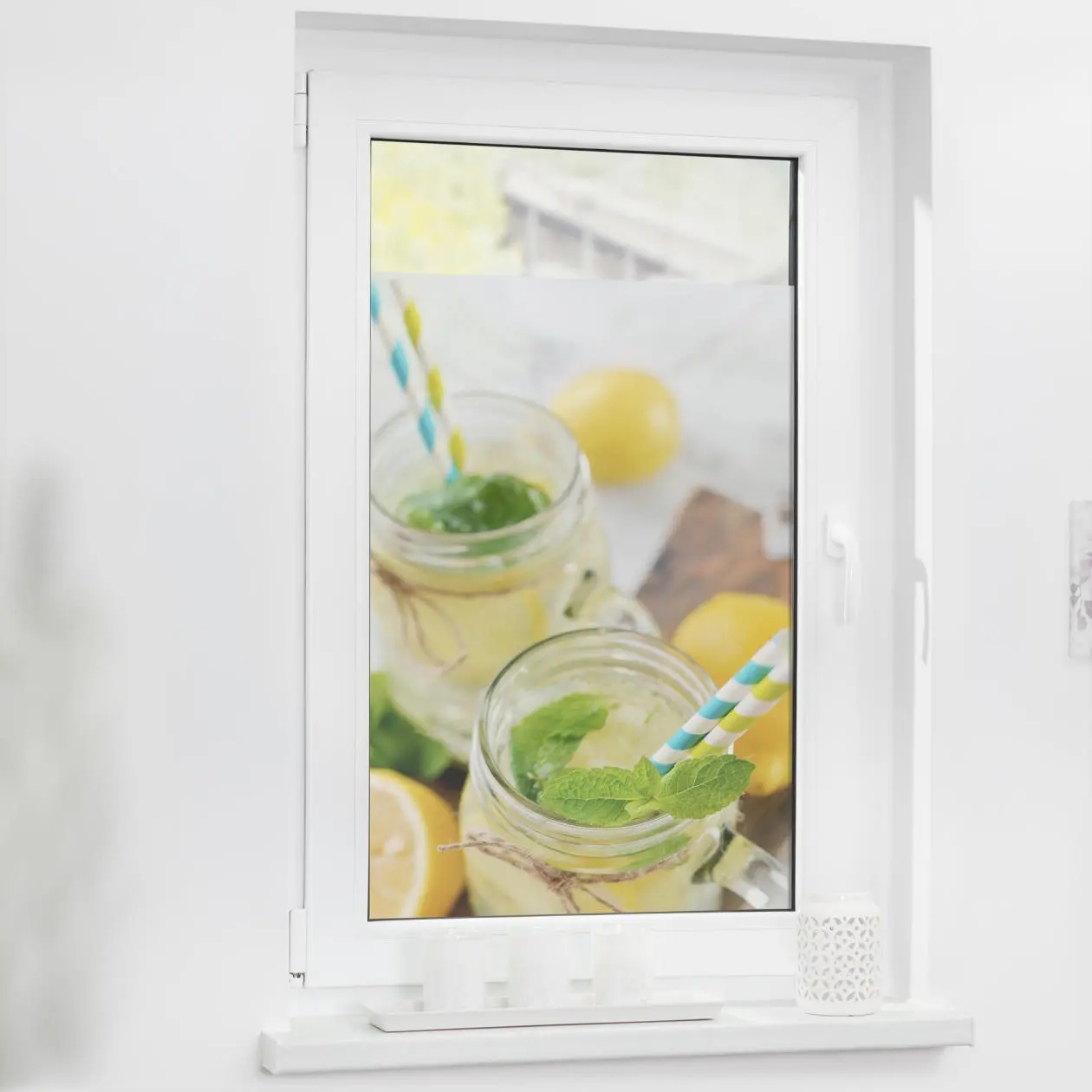 Fensterfolie mit Motiv Limo