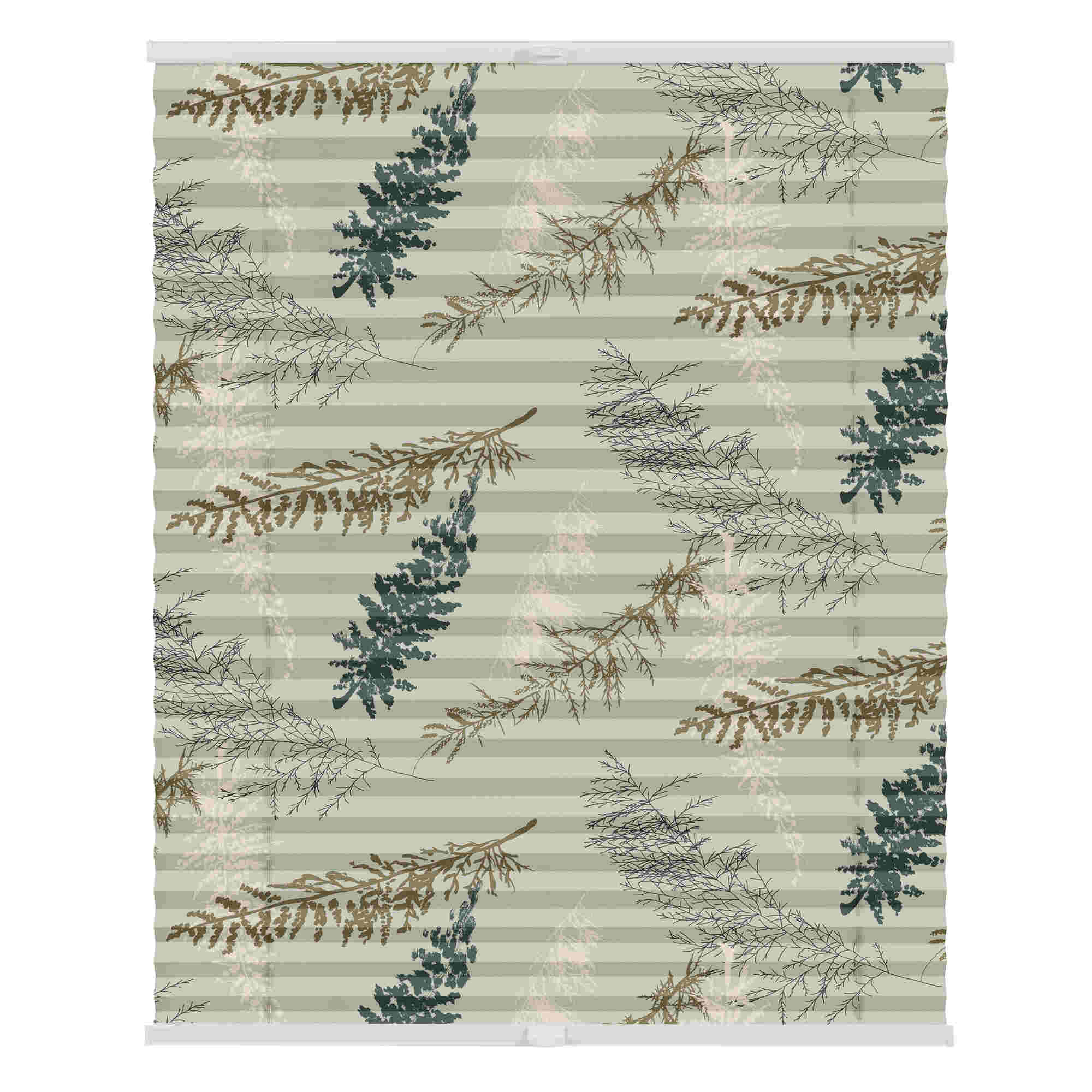 Design Plissee mit Motiv Fir Branches Design Plissee mit Motiv Fir Branches