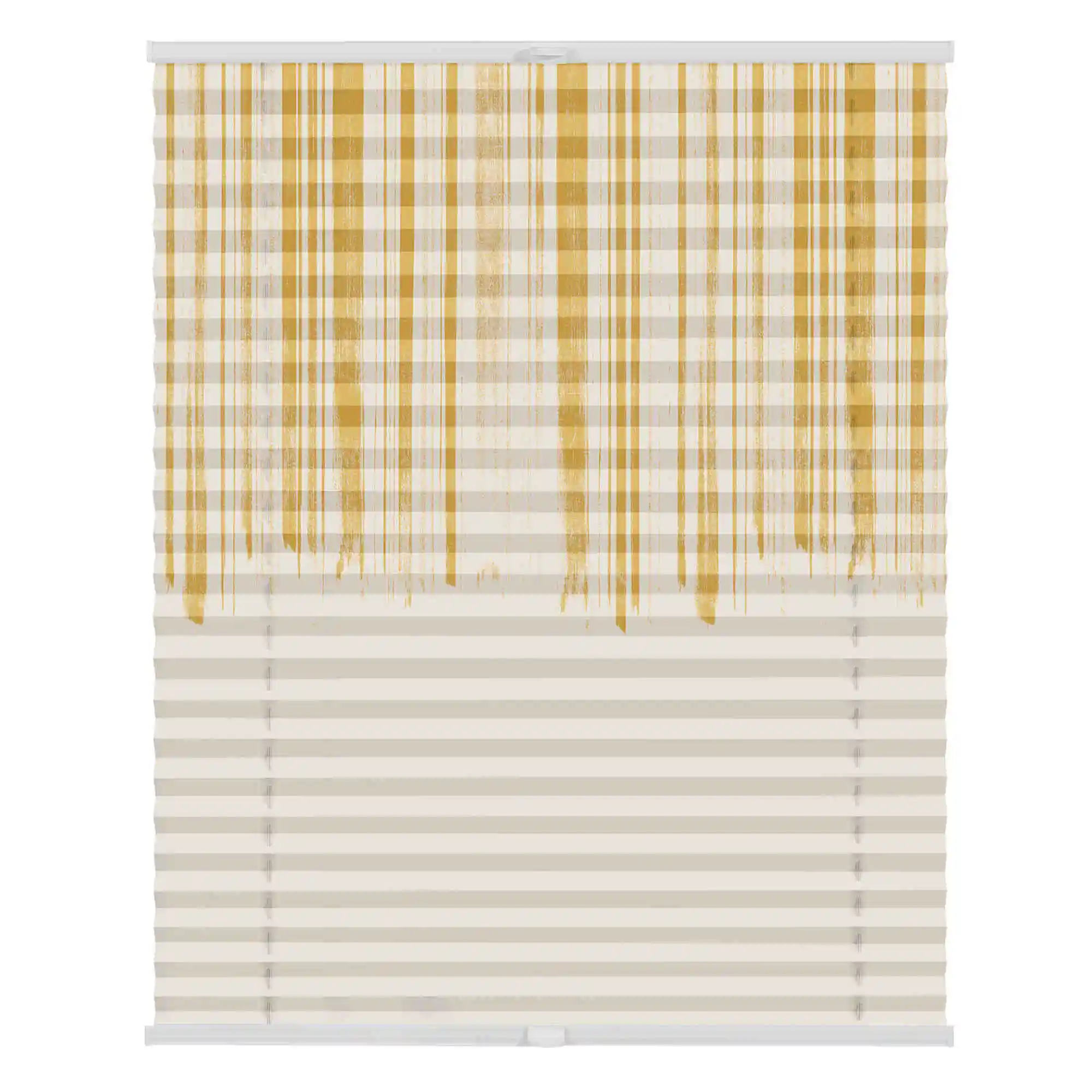 Design Plissee mit Motiv Flowing Honey