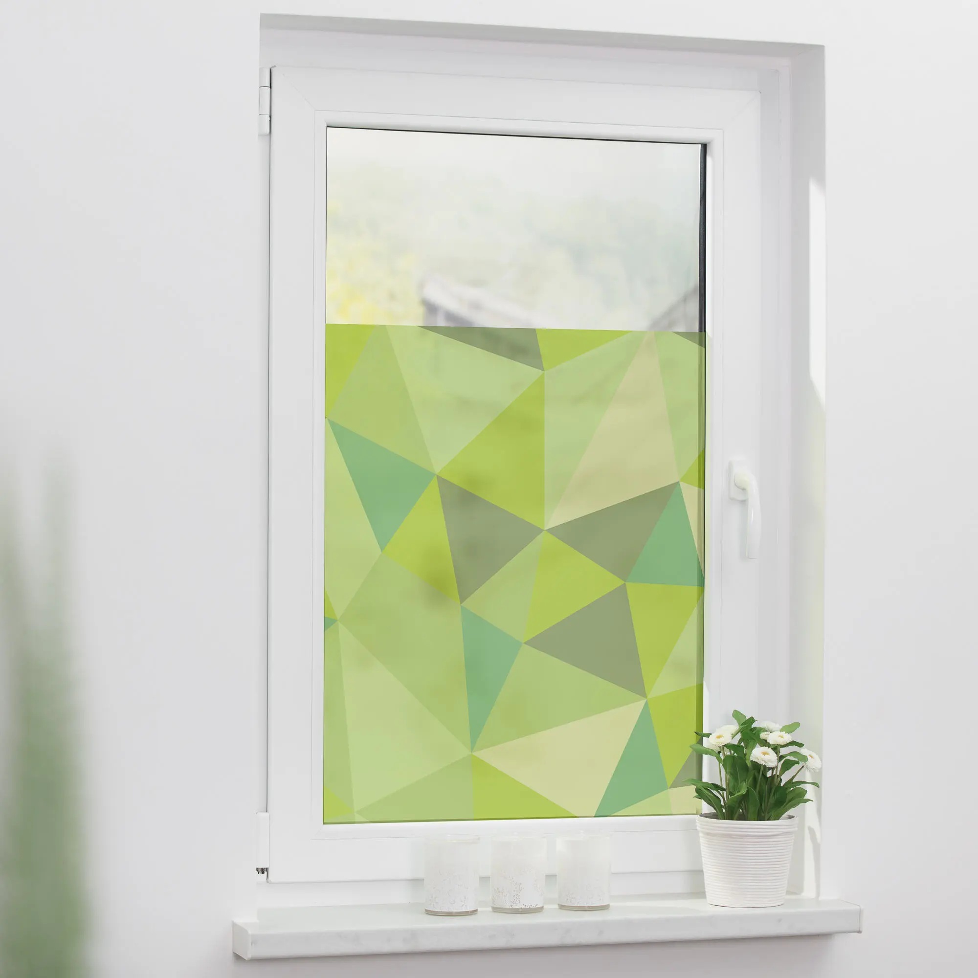 Fensterfolie mit Motiv Pattern Dreiecke