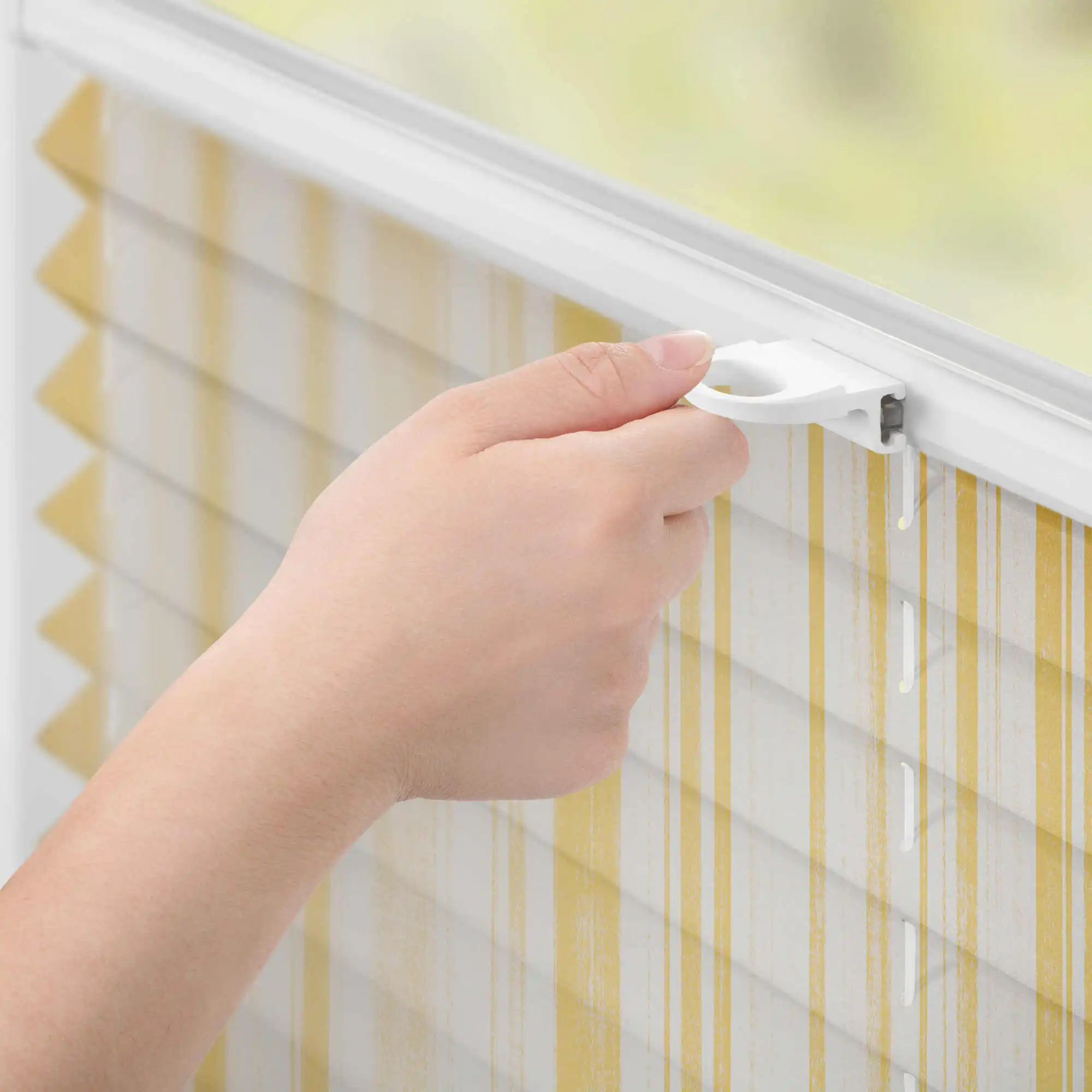 Design Plissee mit Motiv Flowing Honey