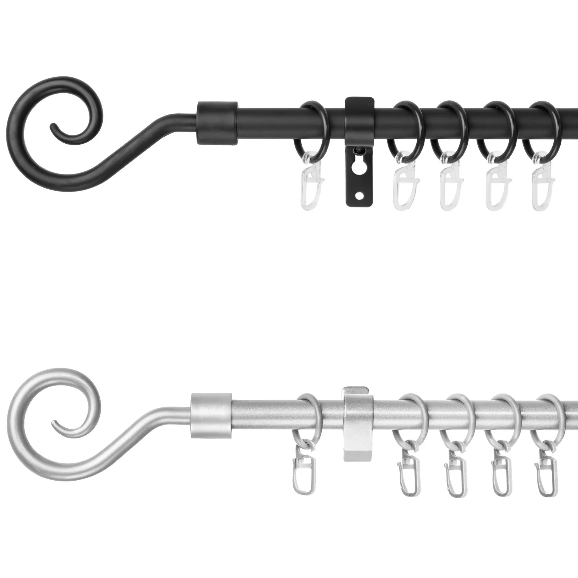 Gardinenstange Kringel