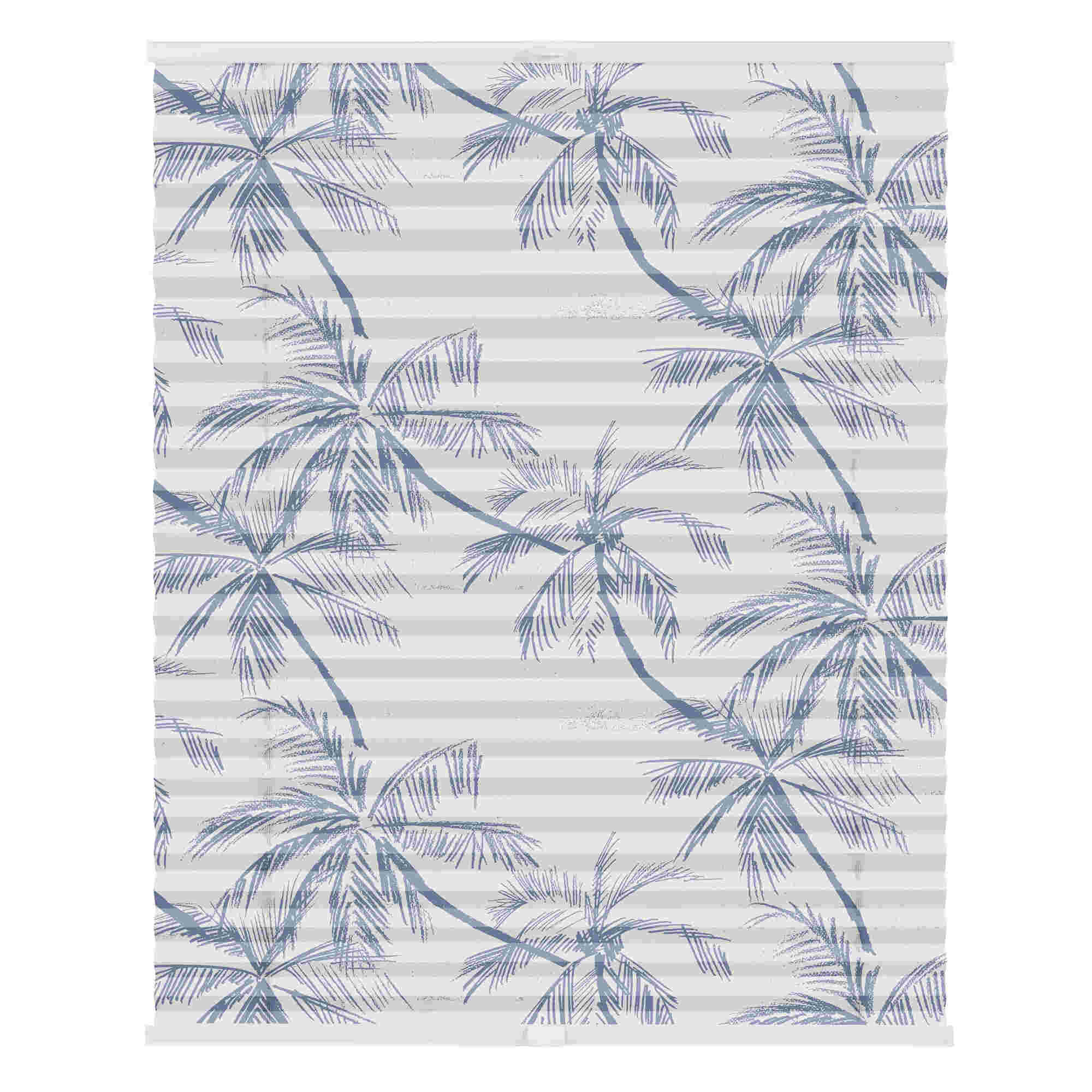 Design Plissee mit Motiv Blueprint Palms Design Plissee mit Motiv Blueprint Palms