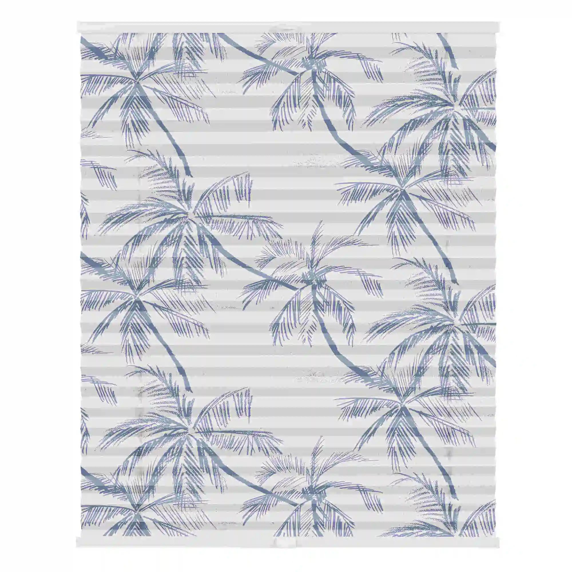 Design Plissee mit Motiv Blueprint Palms