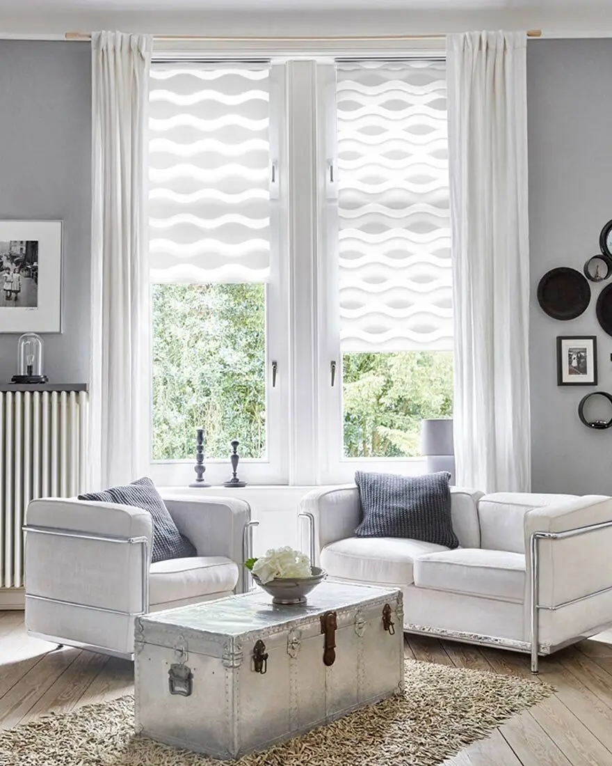 Doppelrollo-duorollo-weiss-welle