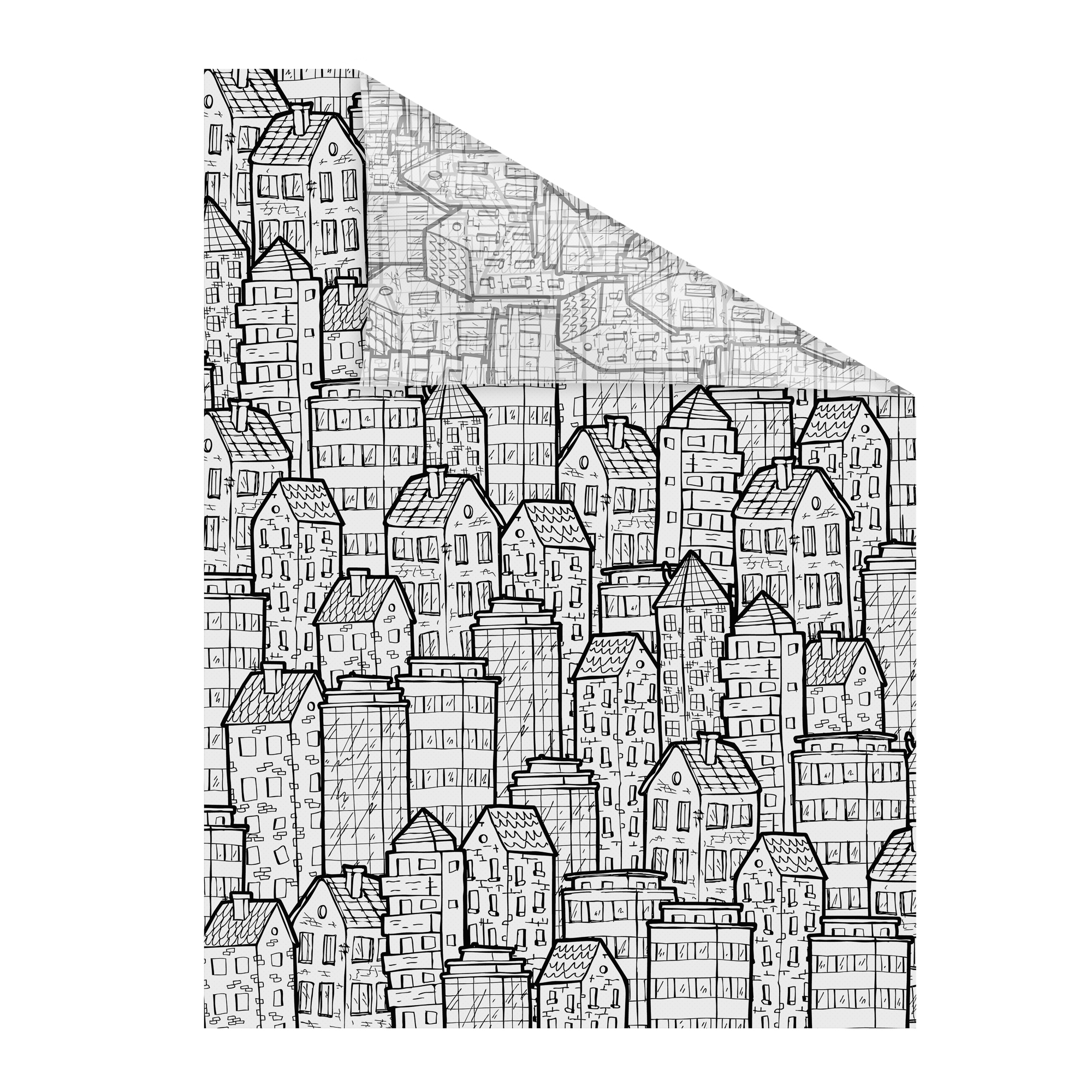 Fensterfolie mit Motiv Stadt