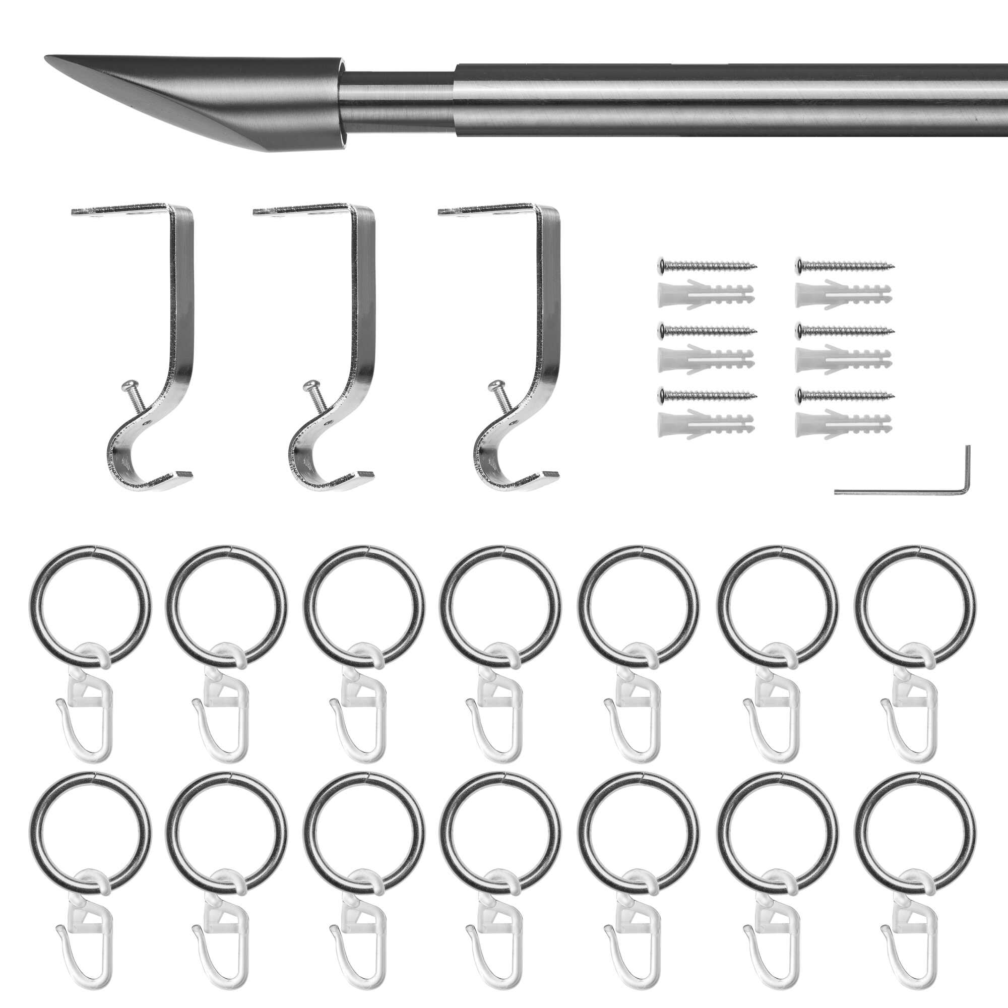 Gardinenstange Lipstick, 20 mm, ausziehbar Gardinenstange Lipstick, 20 mm, ausziehbar