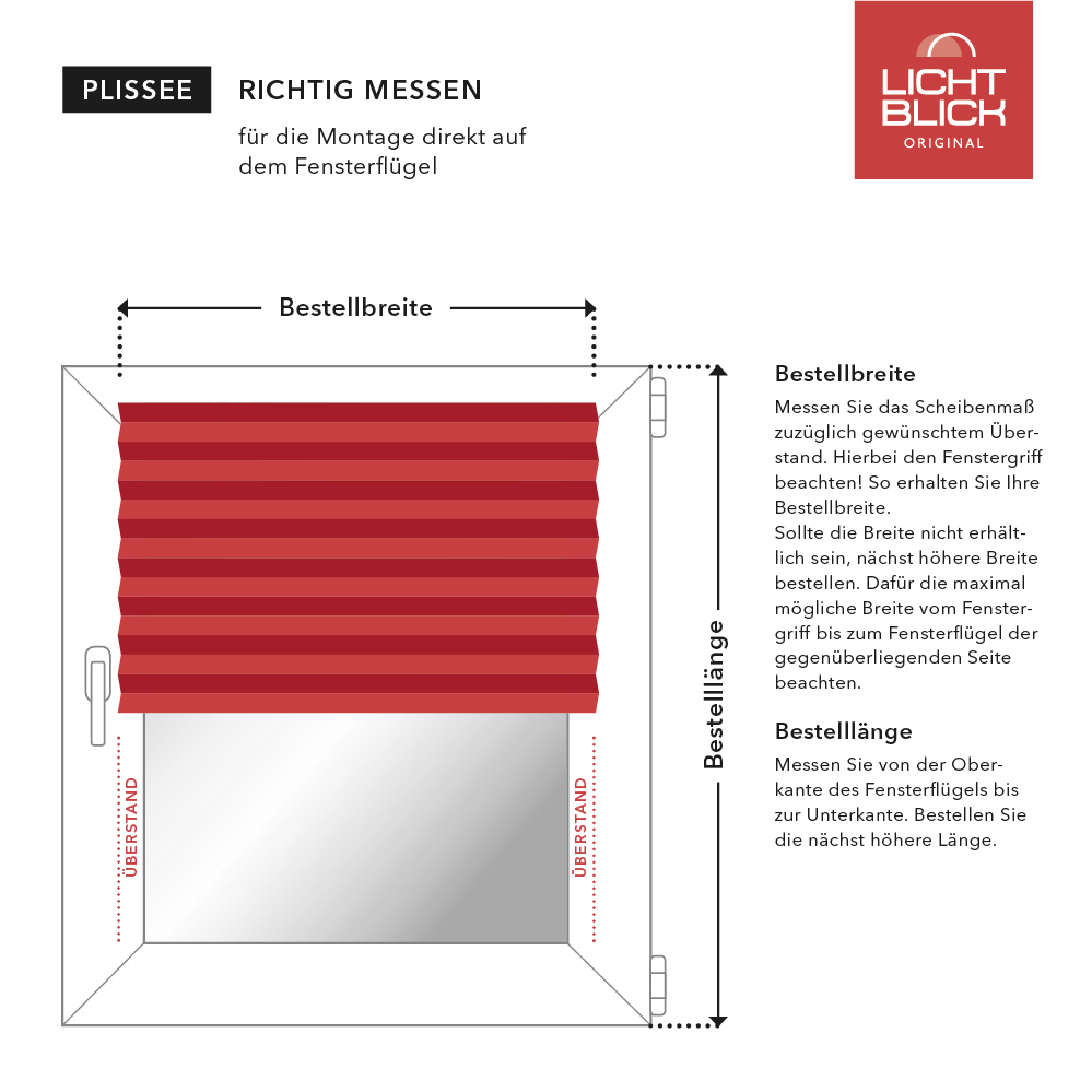 Design Plissee mit Motiv Monstera