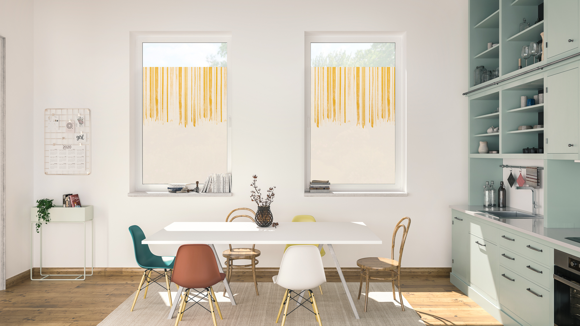 Design Fensterfolie mit Motiv Flowing Honey