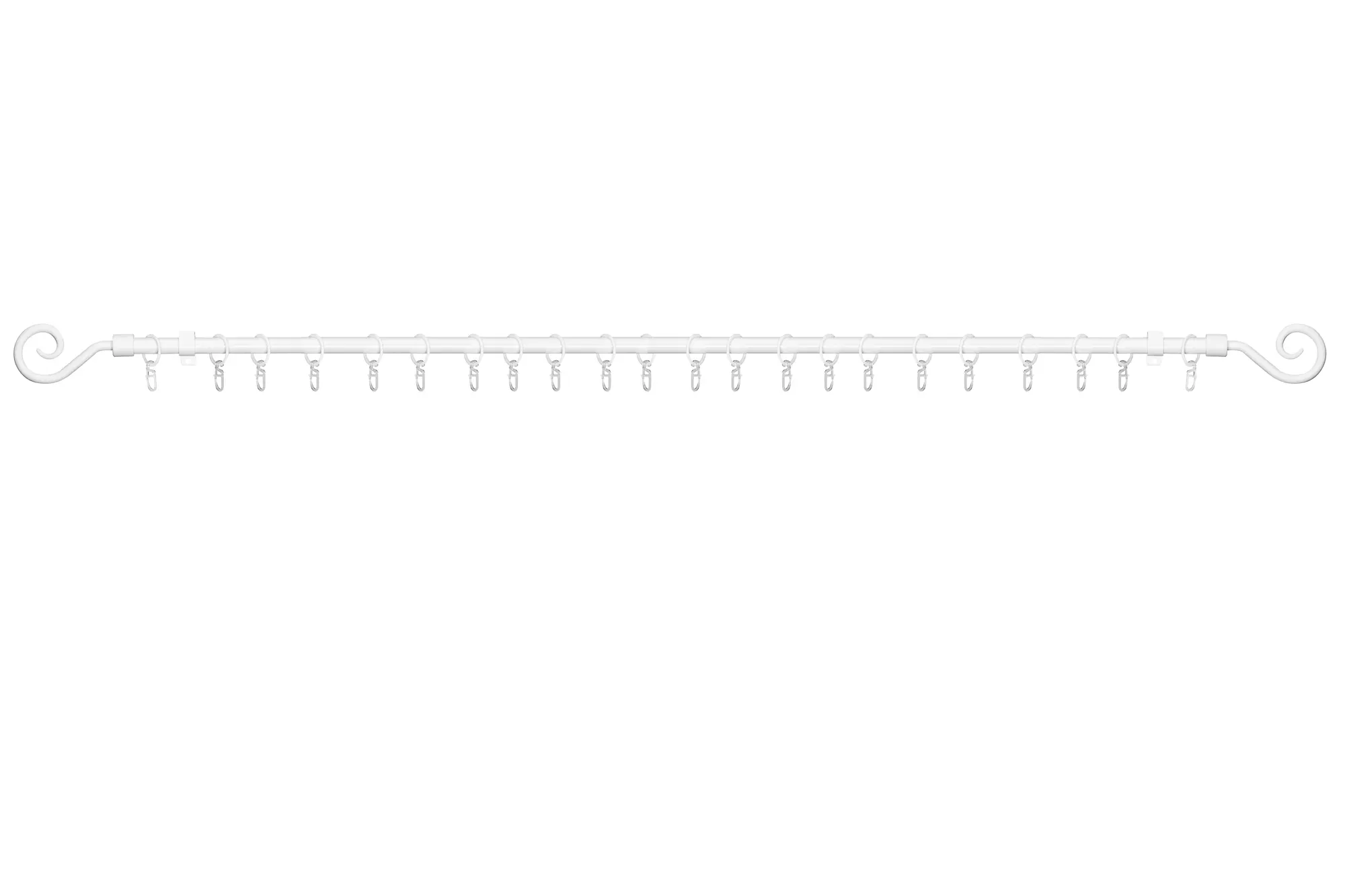 Gardinenstange Kringel, 16 mm, ausziehbar