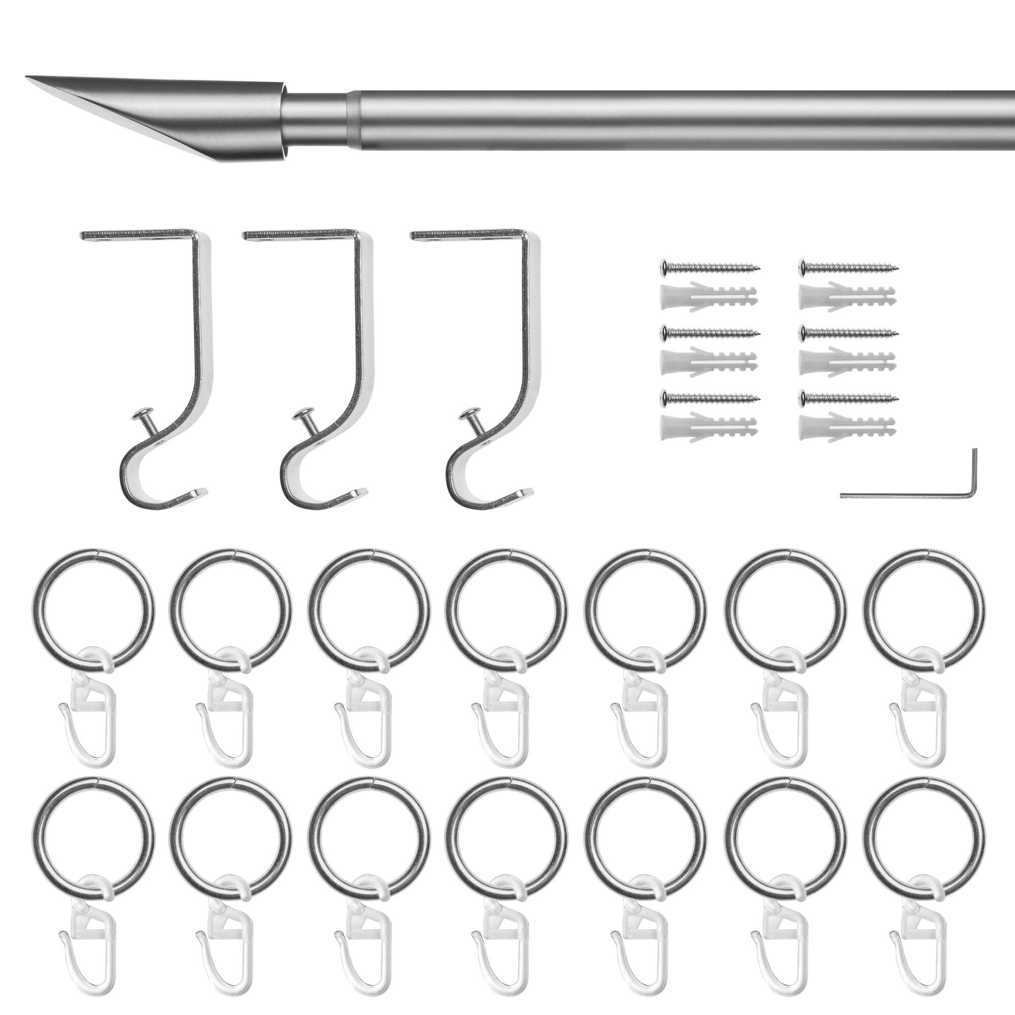 Gardinenstange Lipstick, 20 mm, ausziehbar Gardinenstange Lipstick, 20 mm, ausziehbar