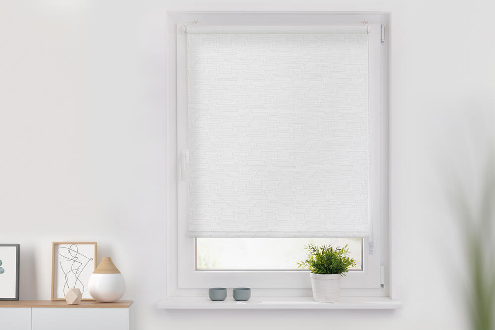 Tageslichtrollo Parma White Design