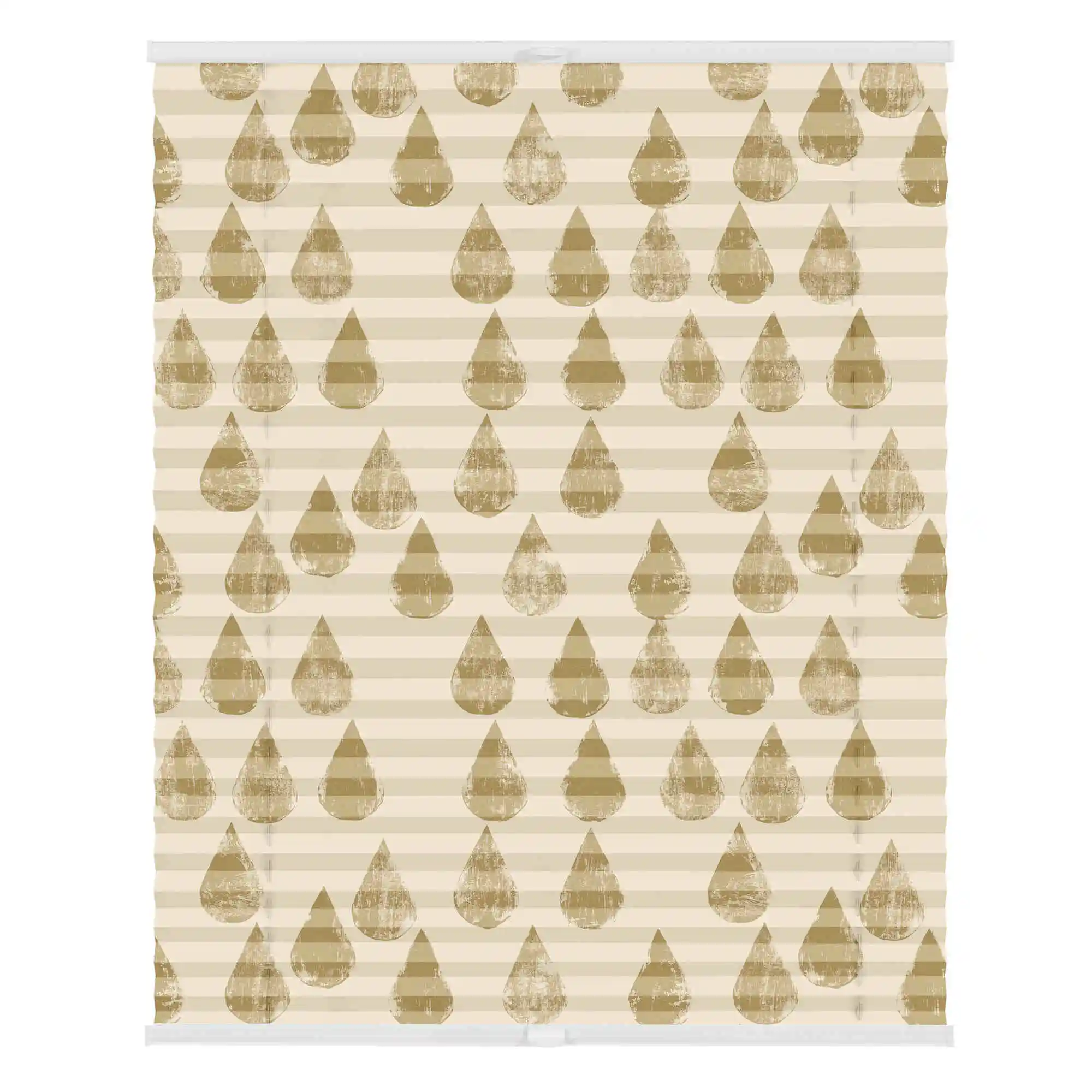 Design Plissee mit Motiv Golden Drops