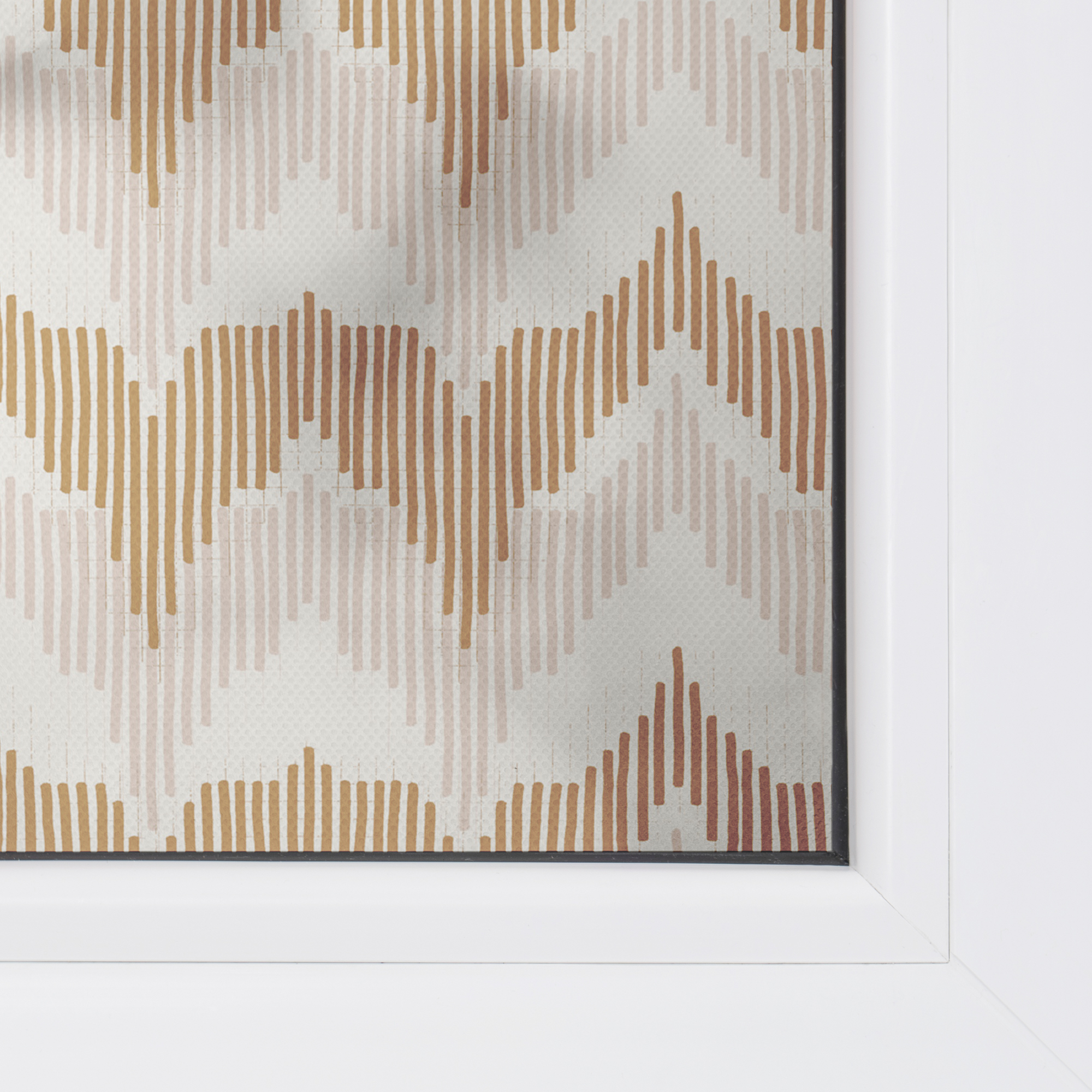 Design Fensterfolie mit Motiv Boho Zig Zag