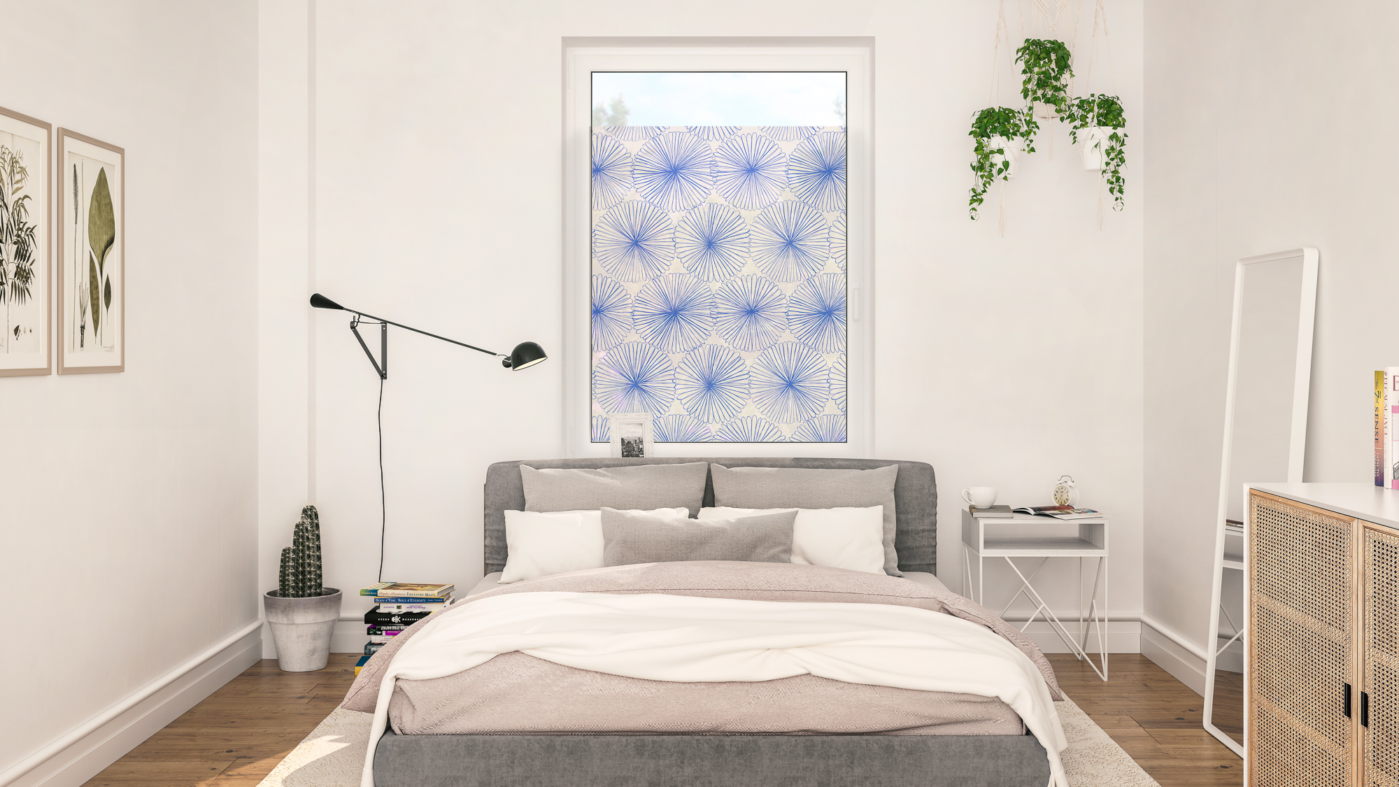 Design Fensterfolie mit Motiv Flower Wheel