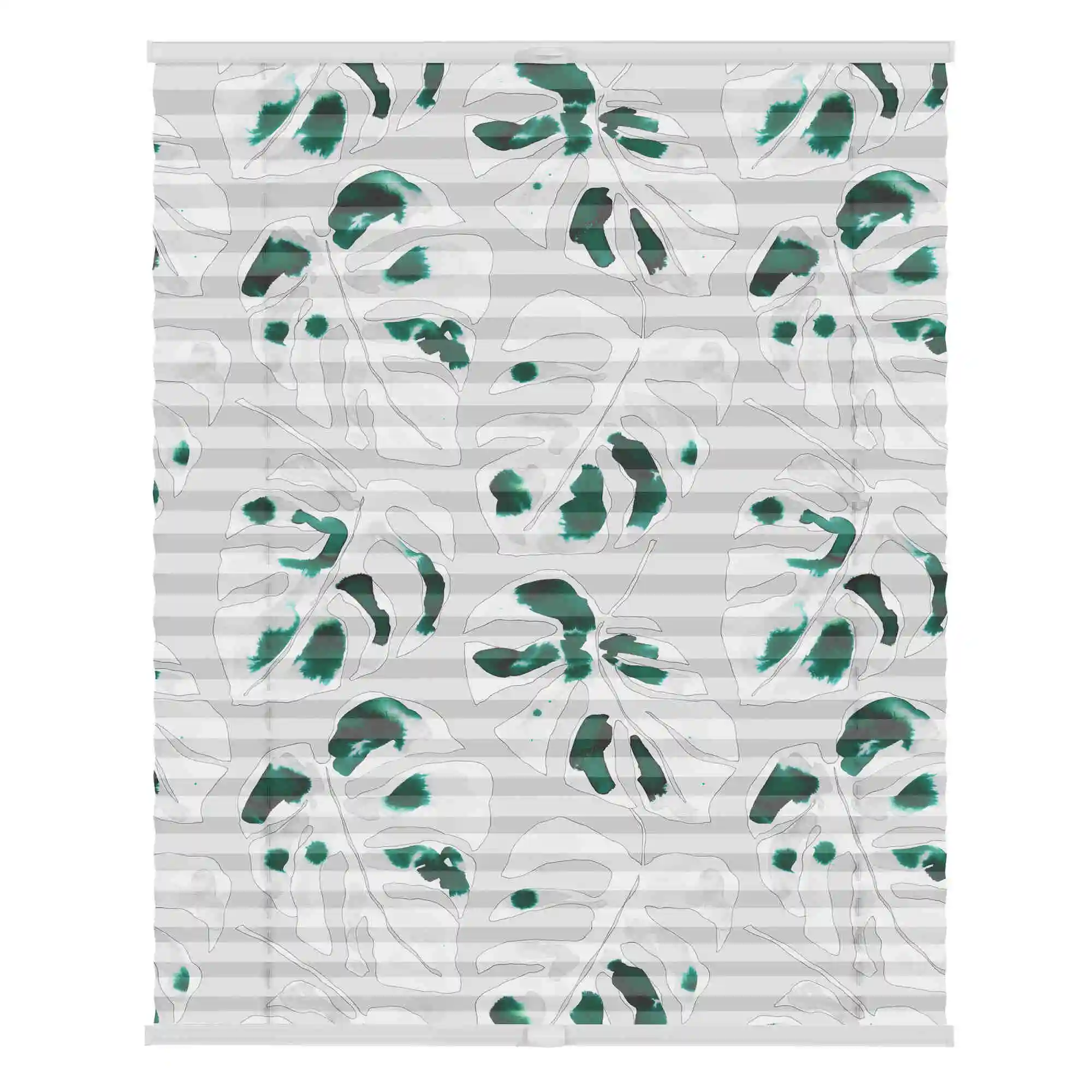 Design Plissee mit Motiv Monstera