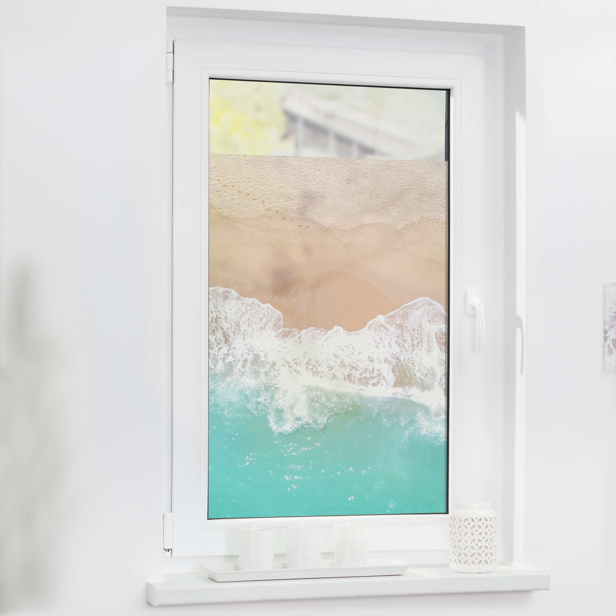 Fensterfolie mit Motiv The Beach Fensterfolie mit Motiv The Beach