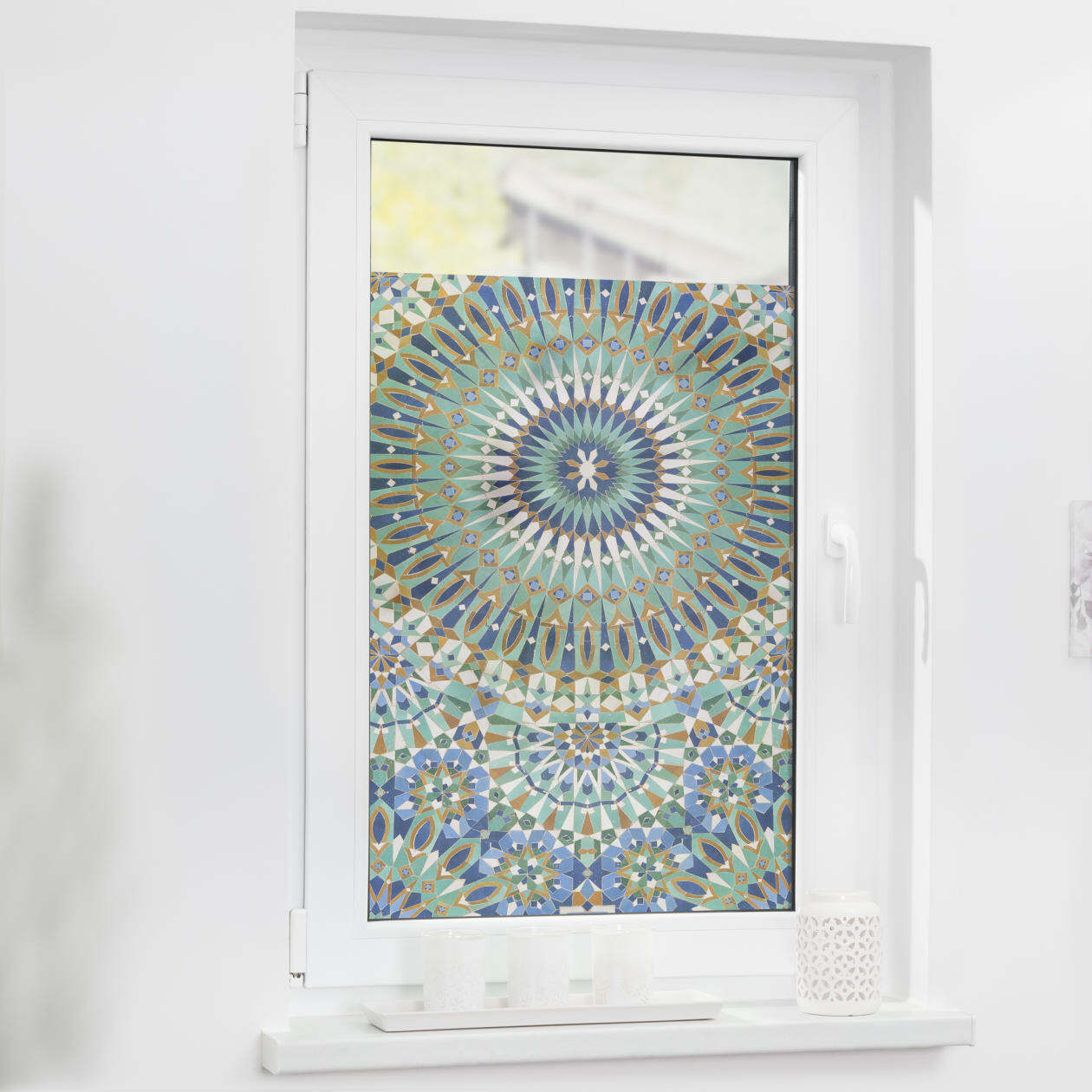 Fensterfolie mit Motiv Orientalisches Muster Fensterfolie mit Motiv Orientalisches Muster