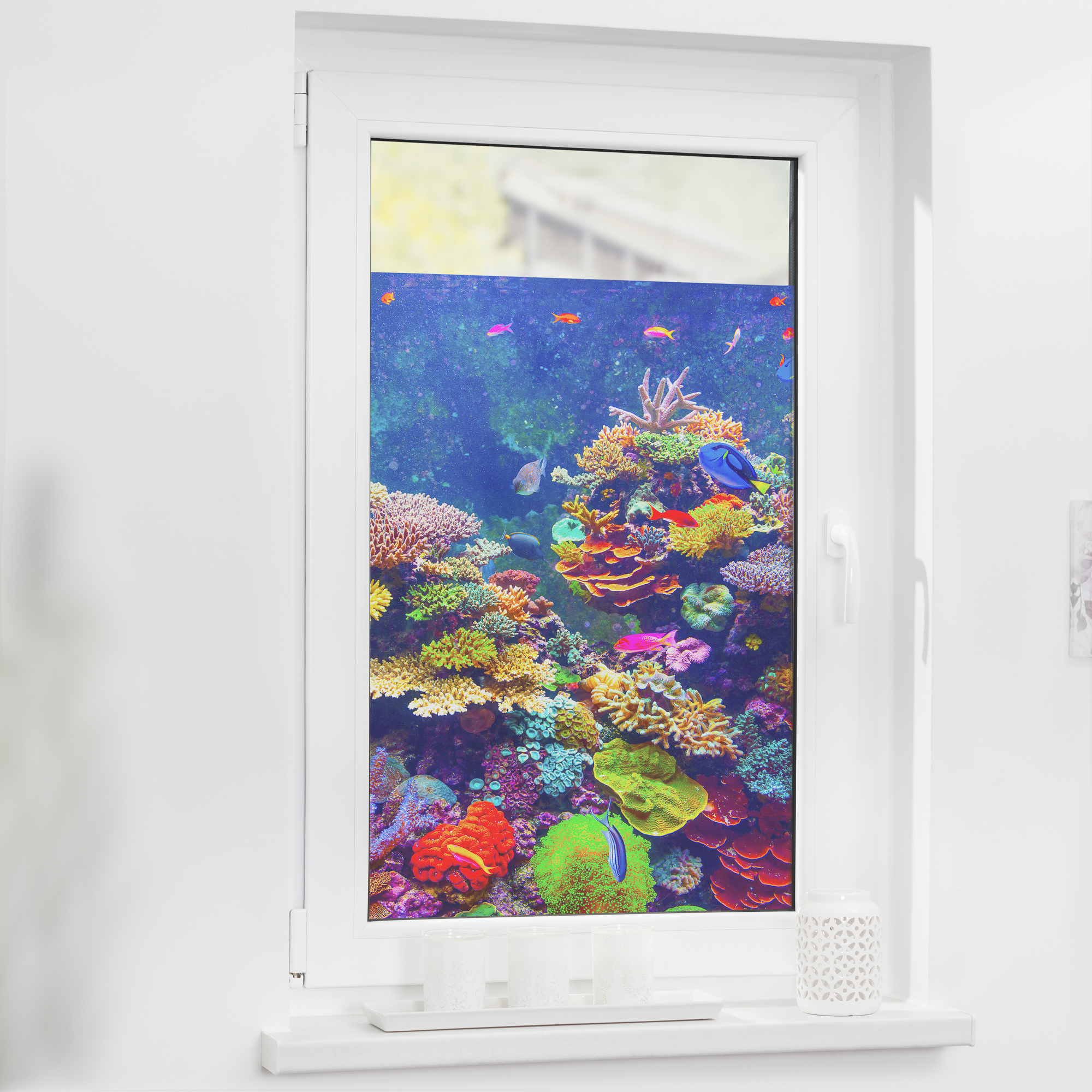 Fensterfolie mit Motiv Aquarium