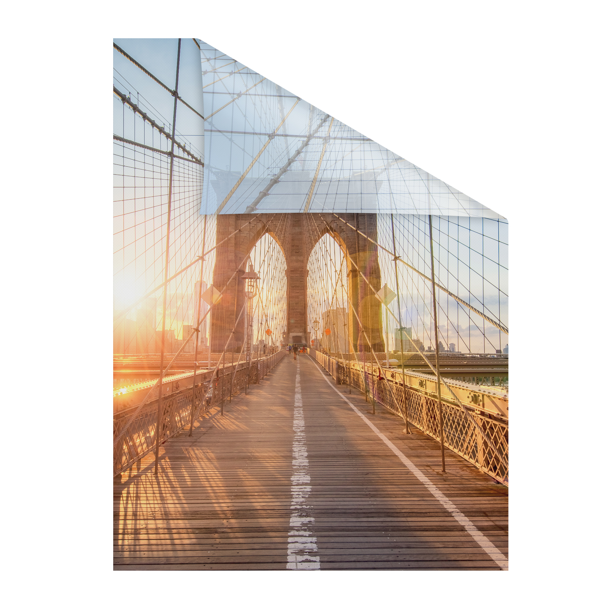 Fensterfolie mit Motiv Brooklyn Bridge