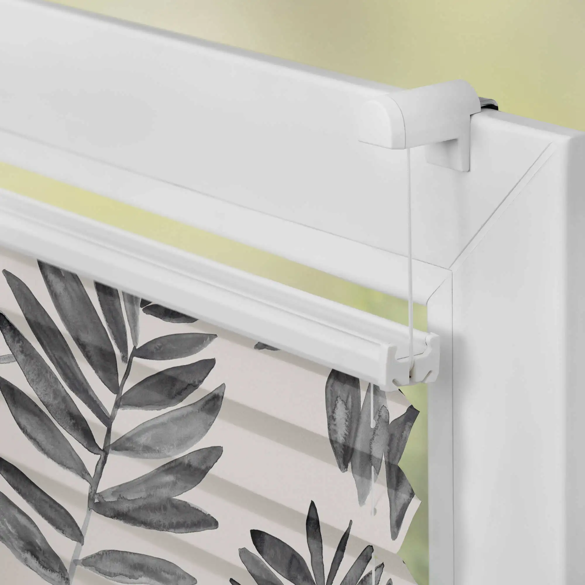 Design Plissee mit Motiv Black Watercolor