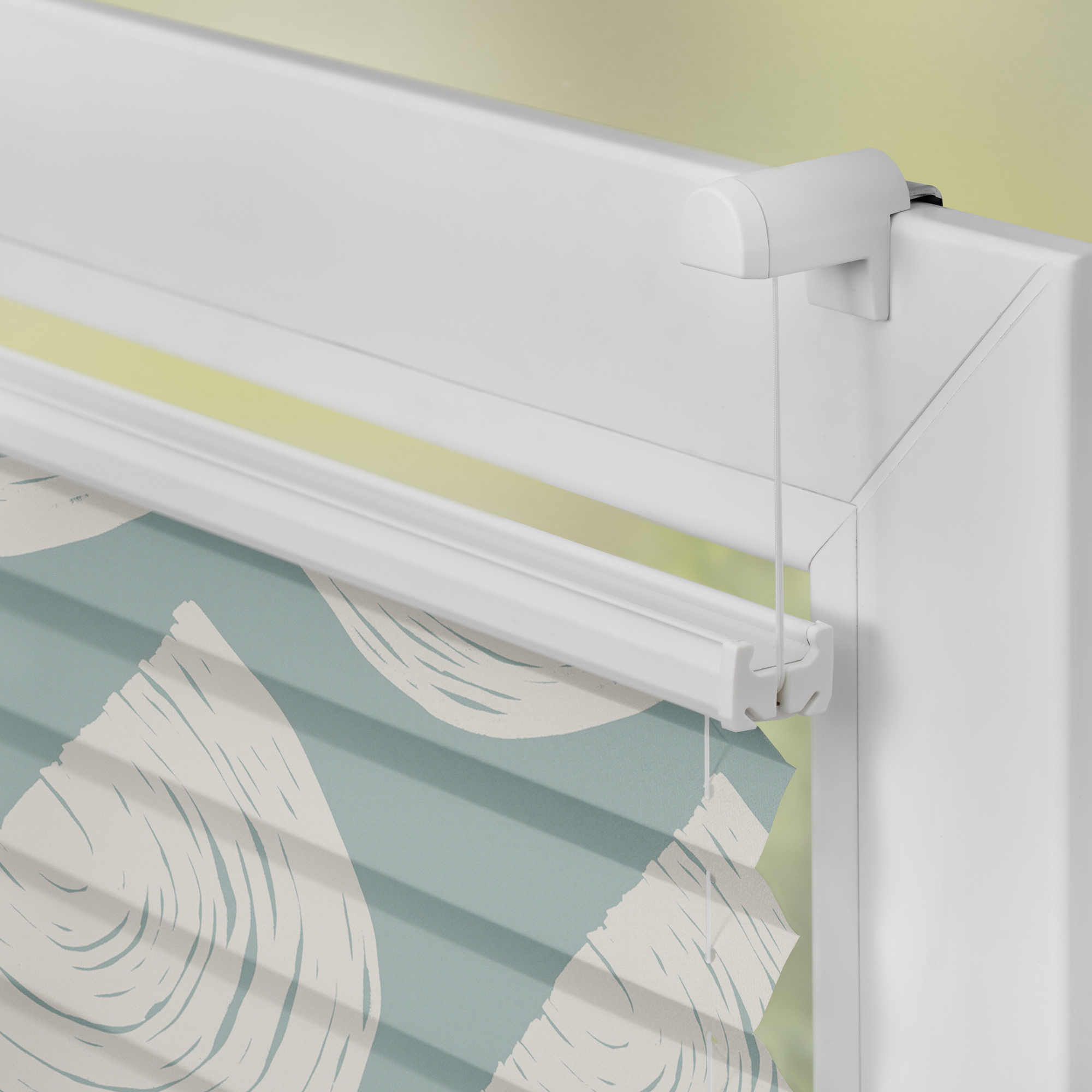 Design Plissee mit Motiv Moving Rainbow