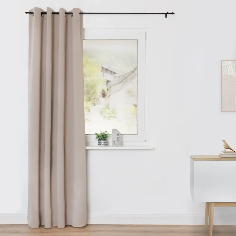 GTV.140.145.01 - beige verdunkelnd Gardine