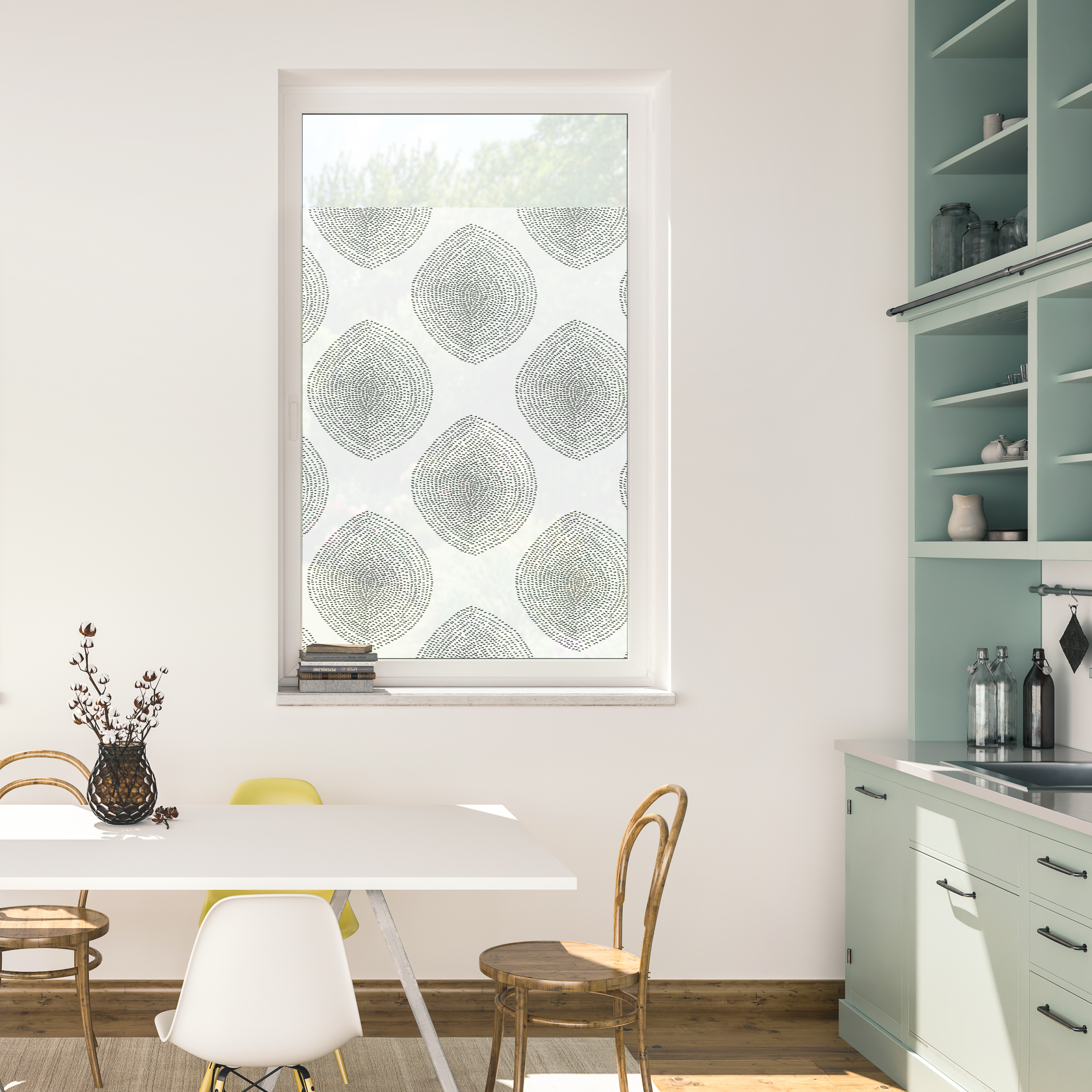 Design Fensterfolie mit Motiv Boho Drop