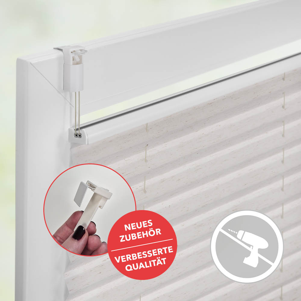 klemmträger für plissees am Fenster