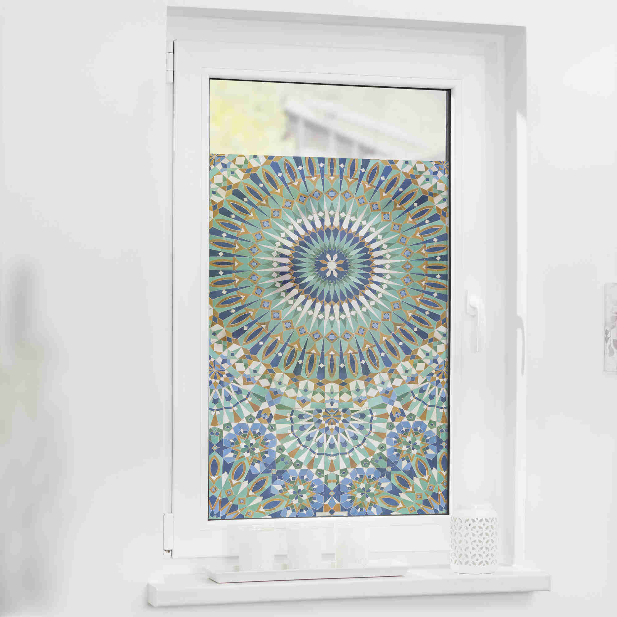Fensterfolie mit Motiv Orientalisches Muster Fensterfolie mit Motiv Orientalisches Muster