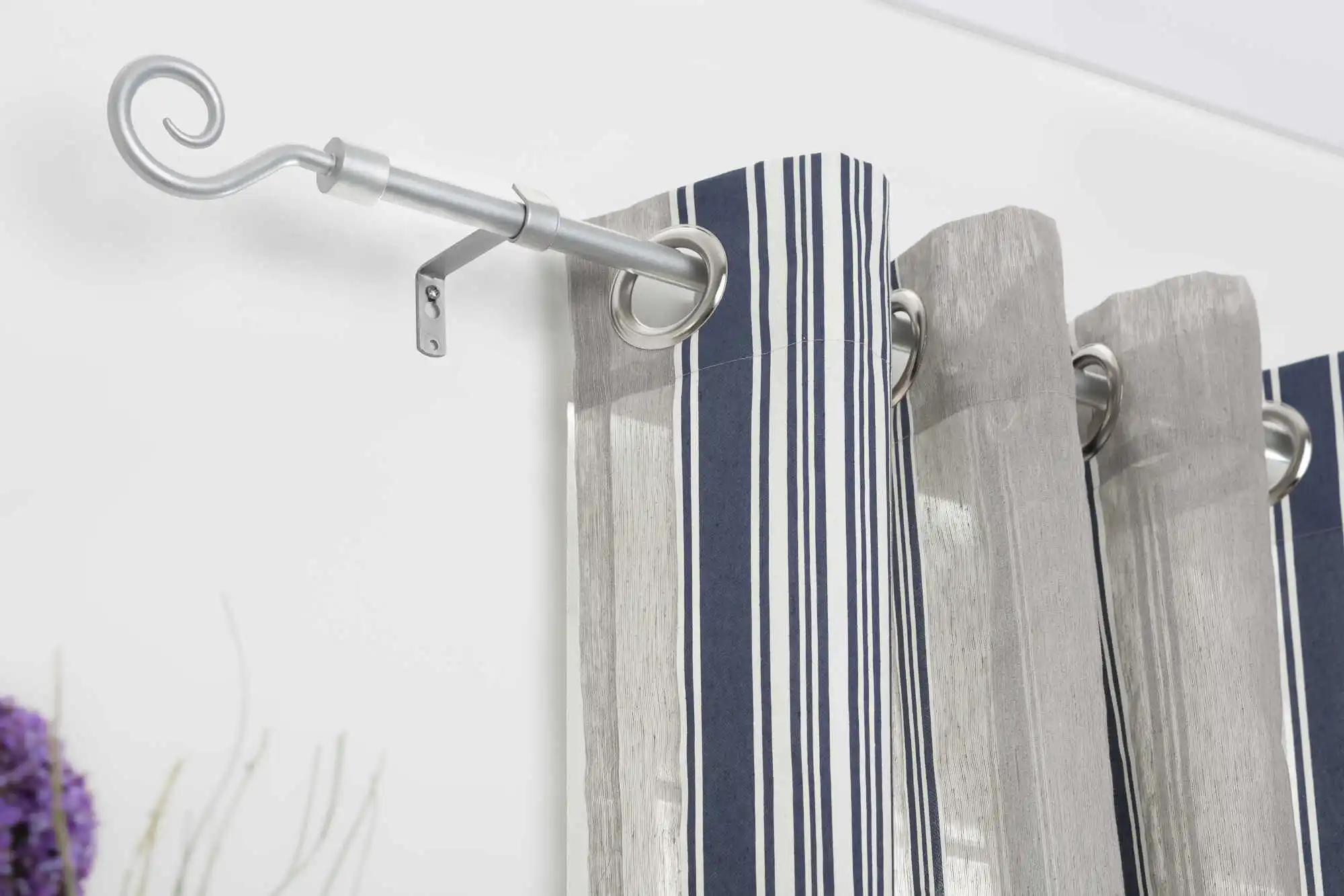 Gardinenstange Kringel, 16 mm, ausziehbar