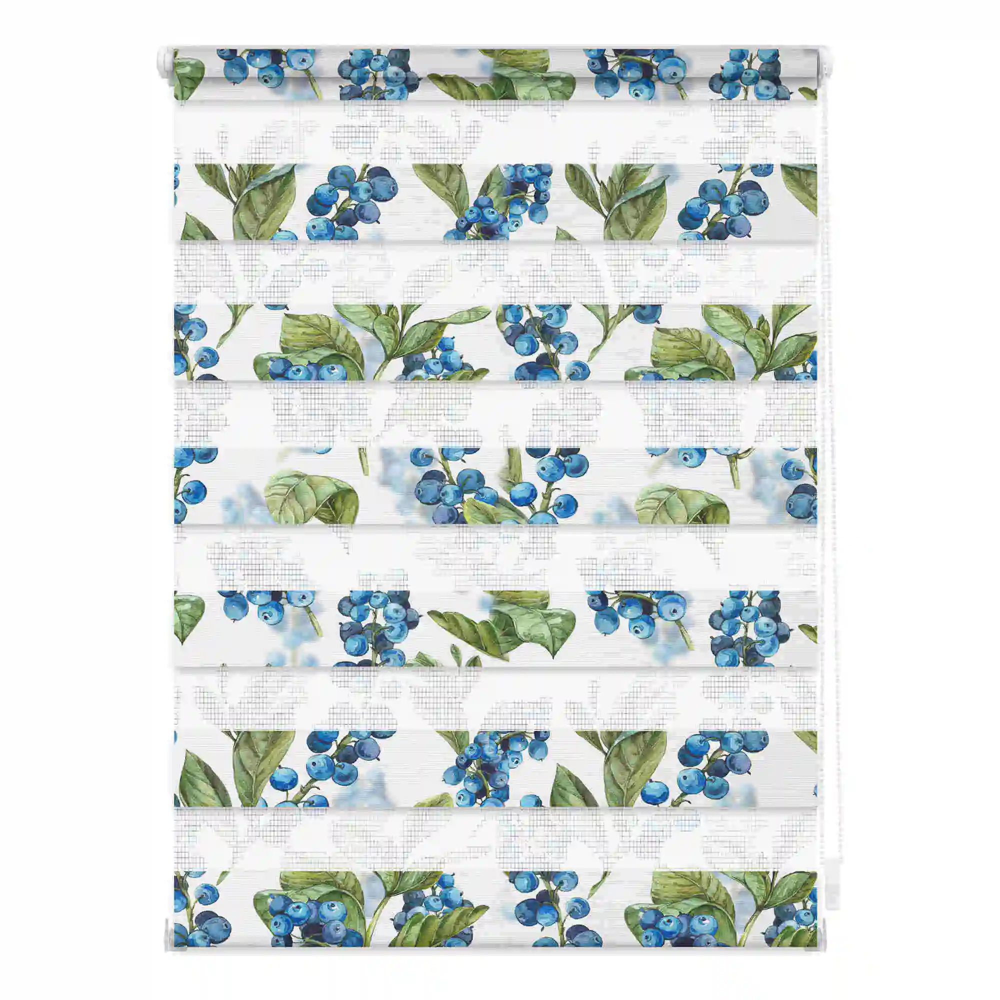 Doppelrollo mit Motiv Heidelbeere