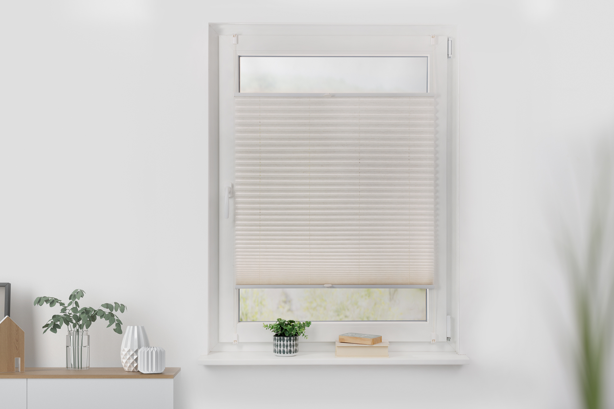 Dekoration für Zuhause, Fenster, Vorhang, Fensterschirm, Pflanze