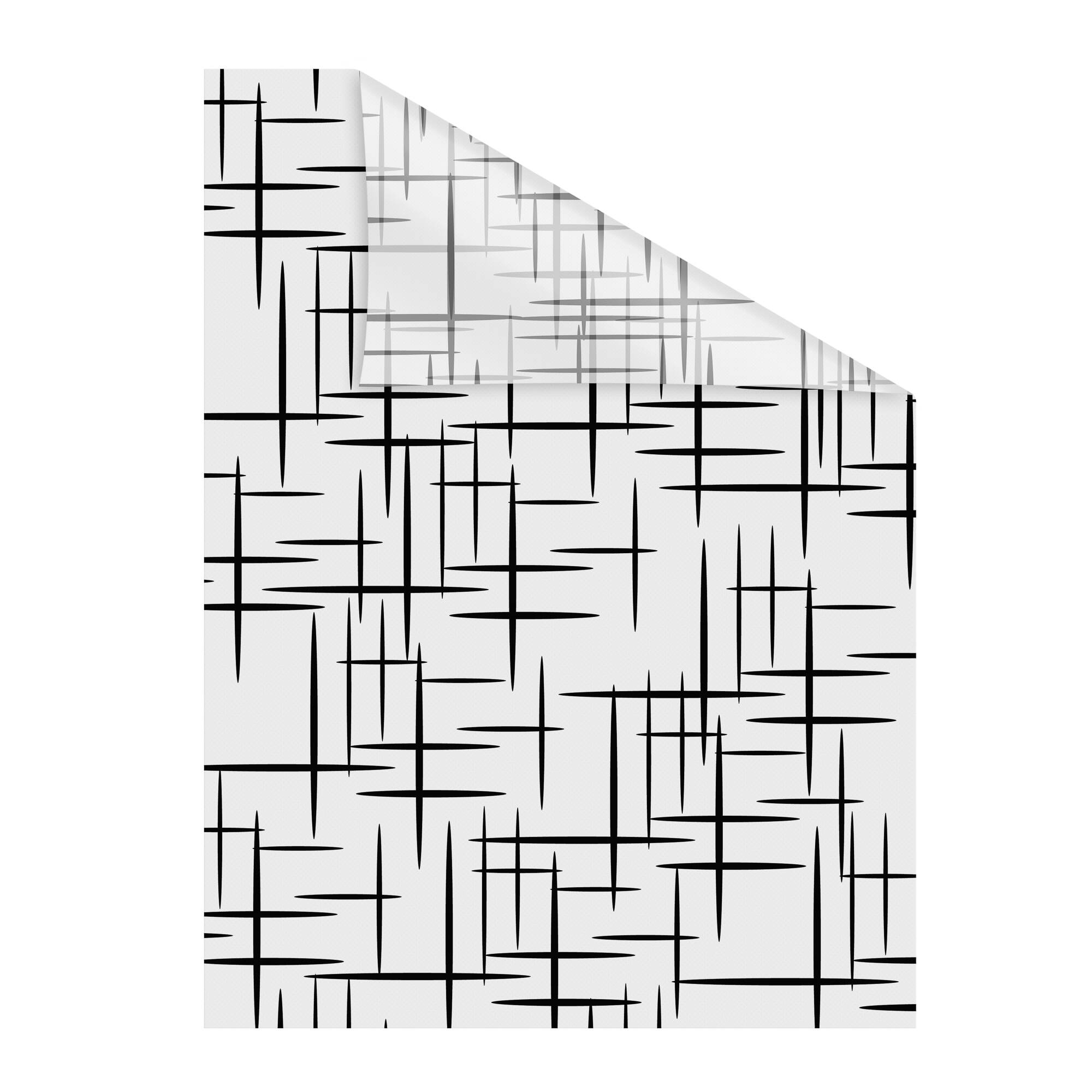 Fensterfolie mit Motiv Stars Schwarz Fensterfolie mit Motiv Stars Schwarz
