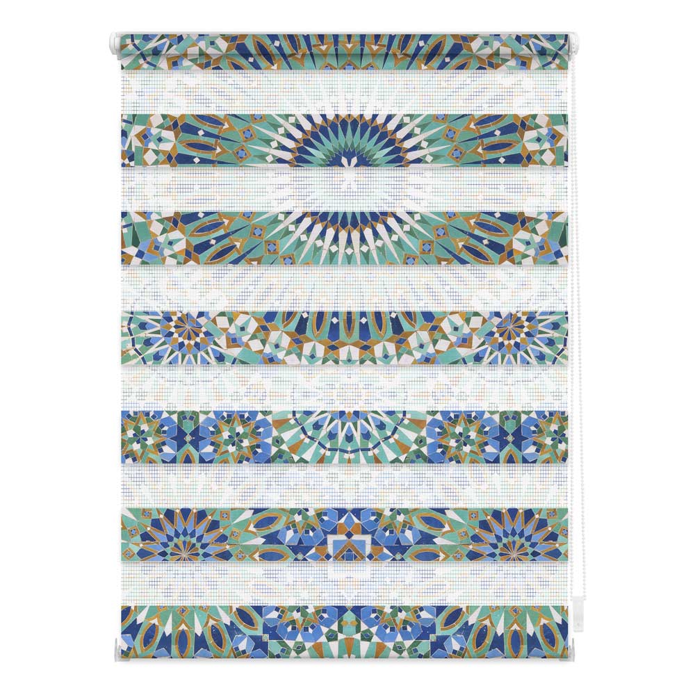 Doppelrollo mit Motiv Orientalisches Muster