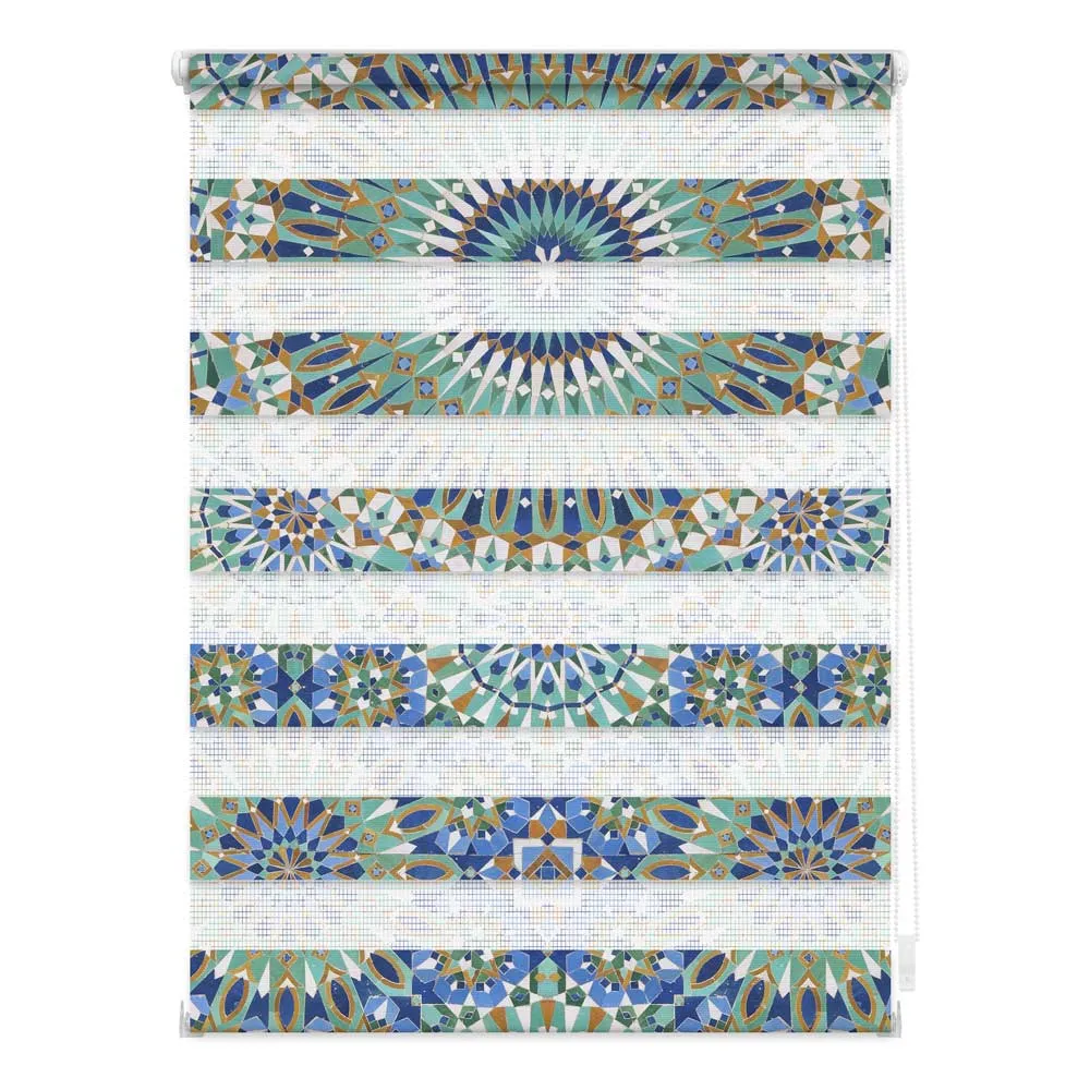 Doppelrollo mit Motiv Orientalisches Muster