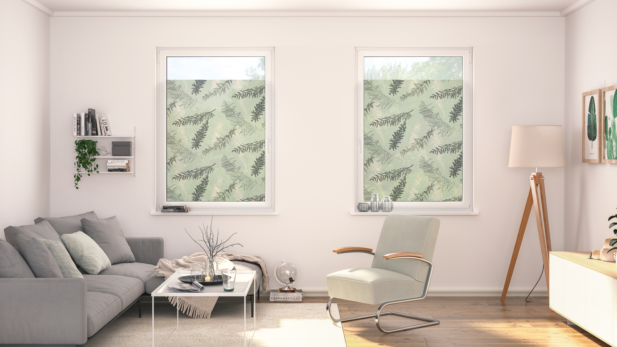 Design Fensterfolie mit Motiv Fir Branches