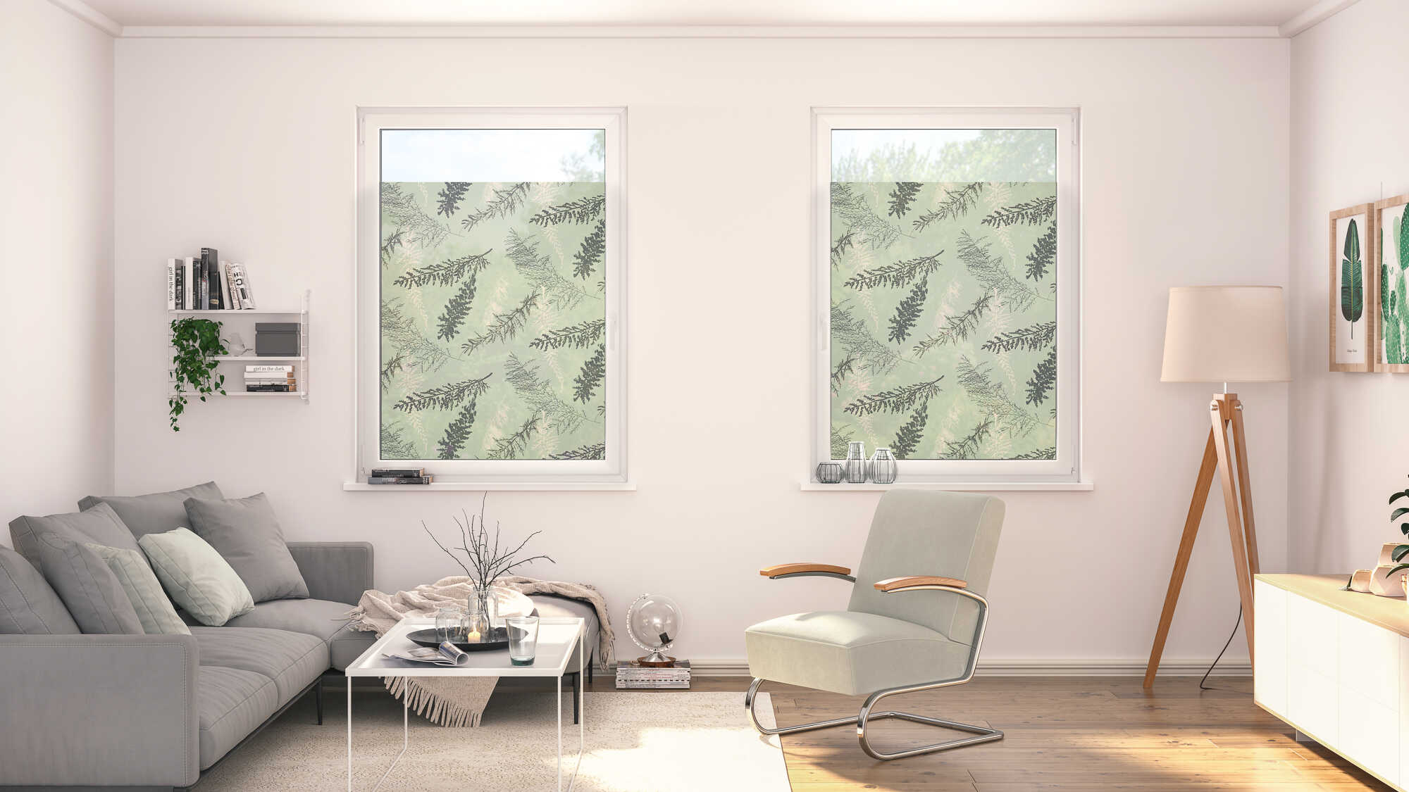 Design Fensterfolie mit Motiv Fir Branches Design Fensterfolie mit Motiv Fir Branches