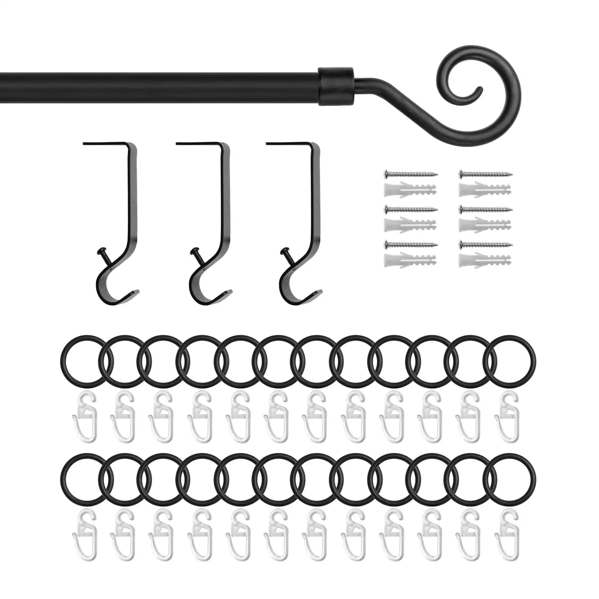 Gardinenstange Kringel